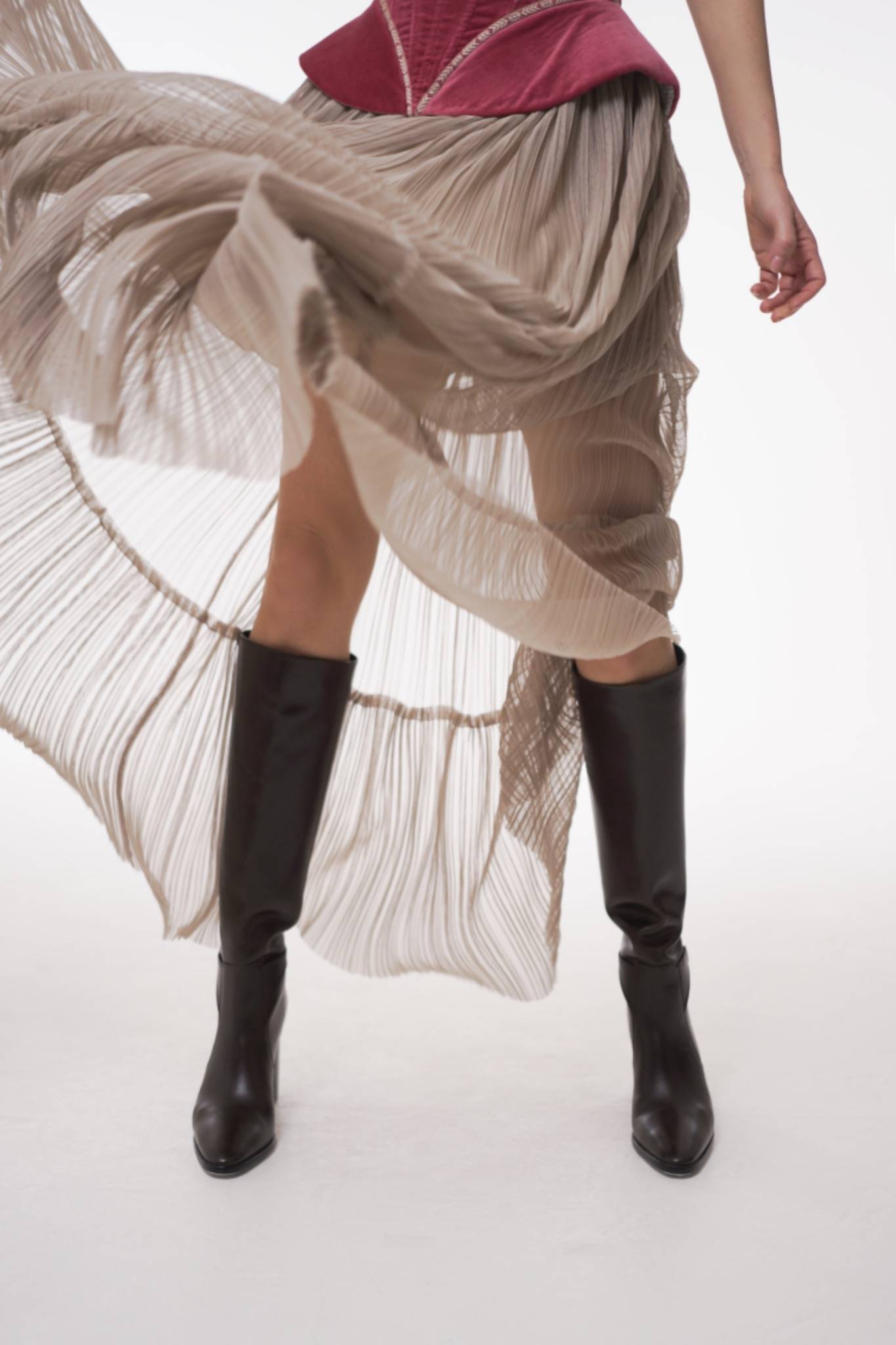 Sauvage Plissée Skirt