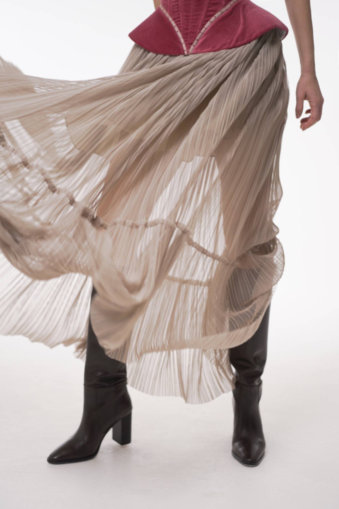 Sauvage Plissée Skirt