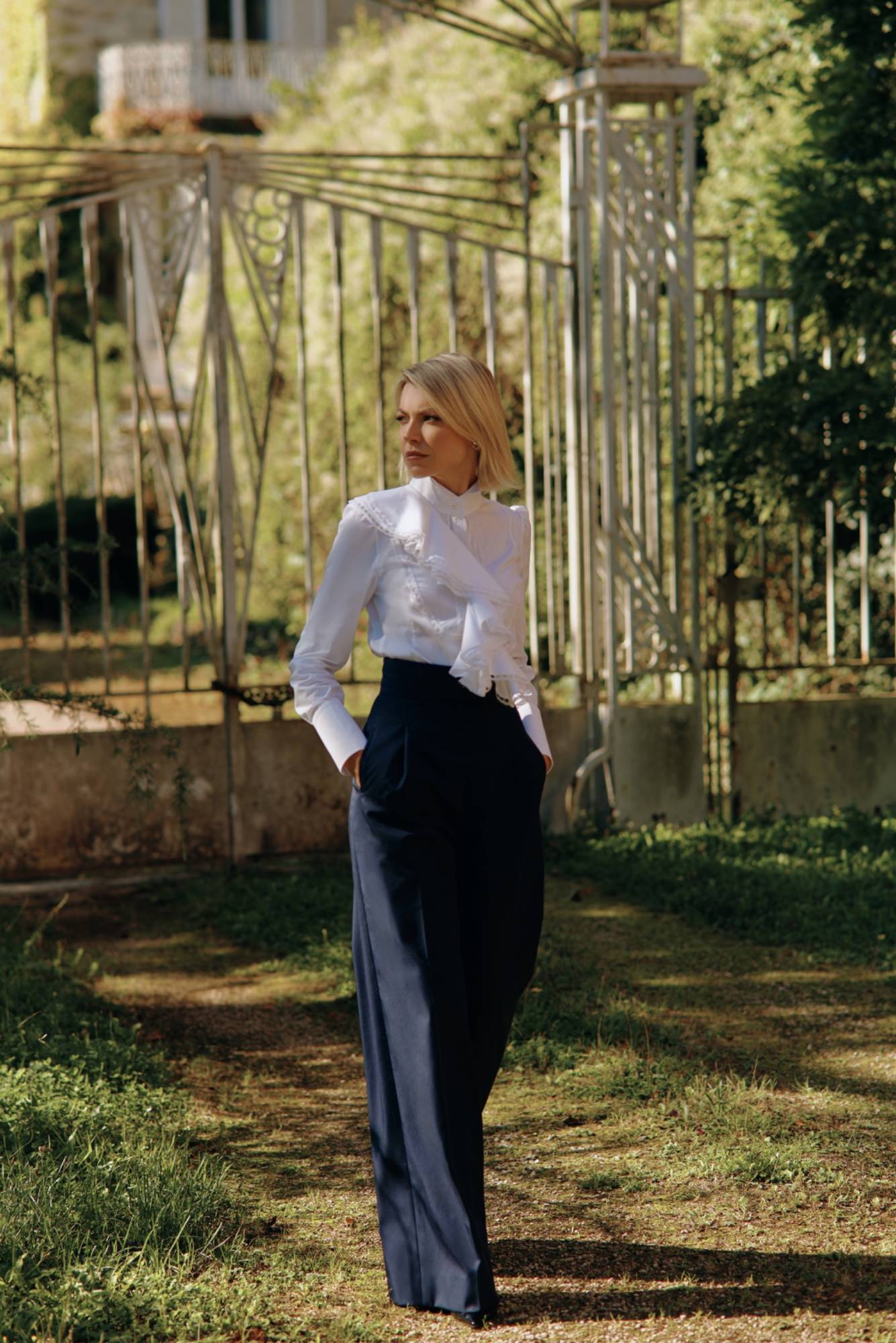 High-waisted trousers Mimaussy