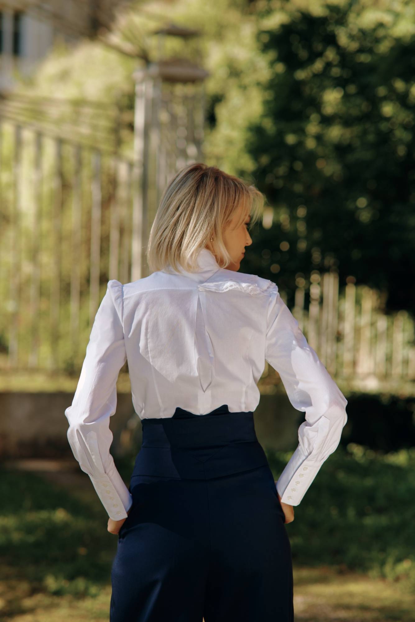 High-waisted trousers Mimaussy