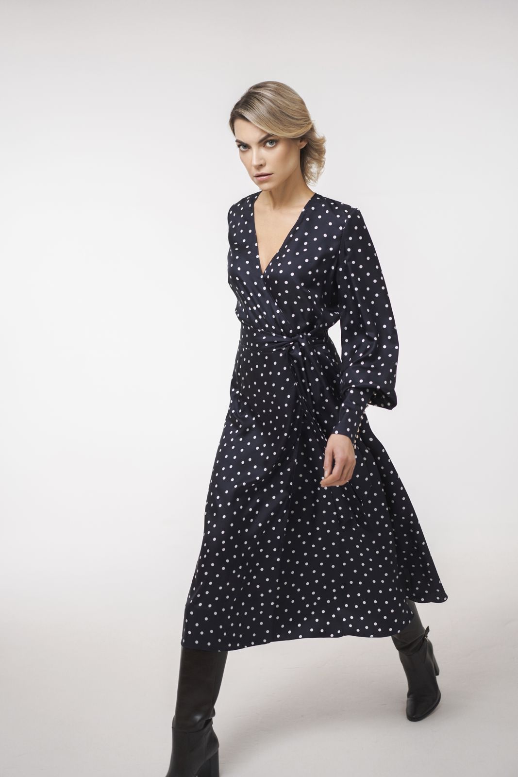 Drapé Wrap Dress