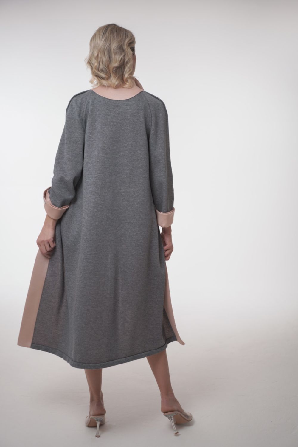 Robe Coat with Ostrich Feather Trim Haute Ligne