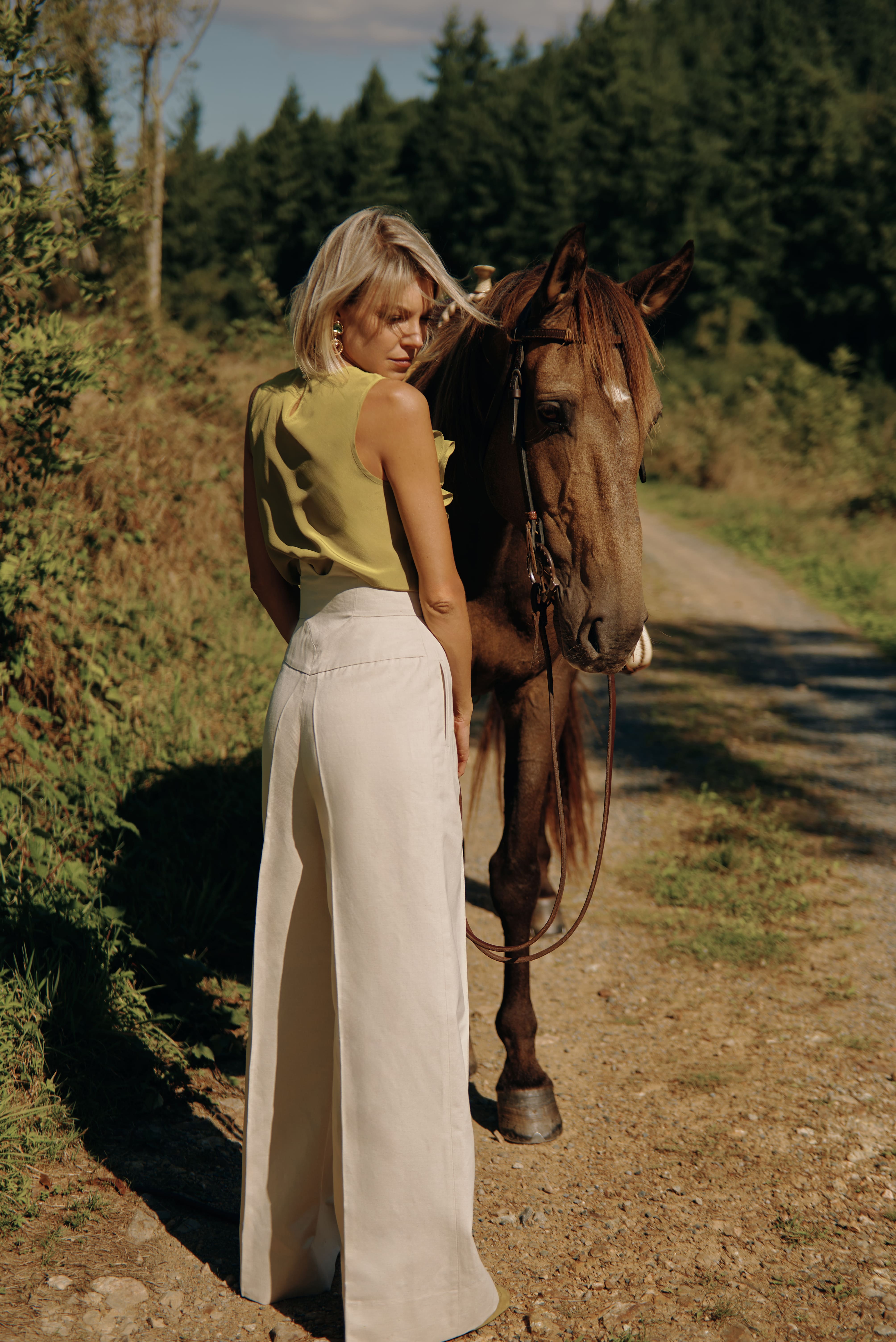 High-waisted trousers Mimaussy