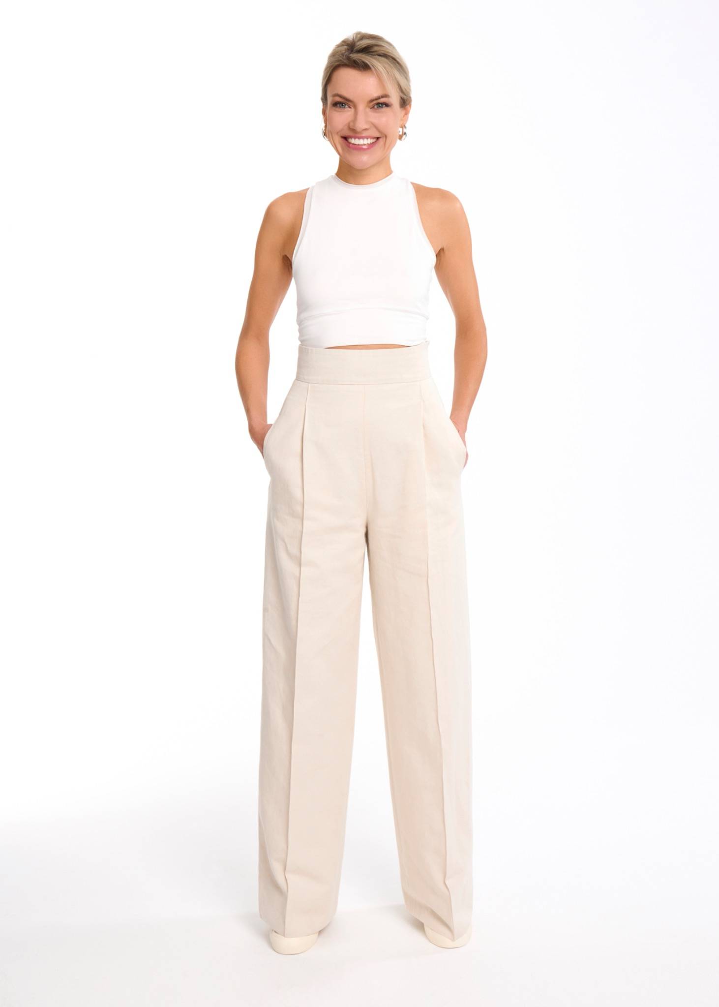 High-waisted trousers Mimaussy