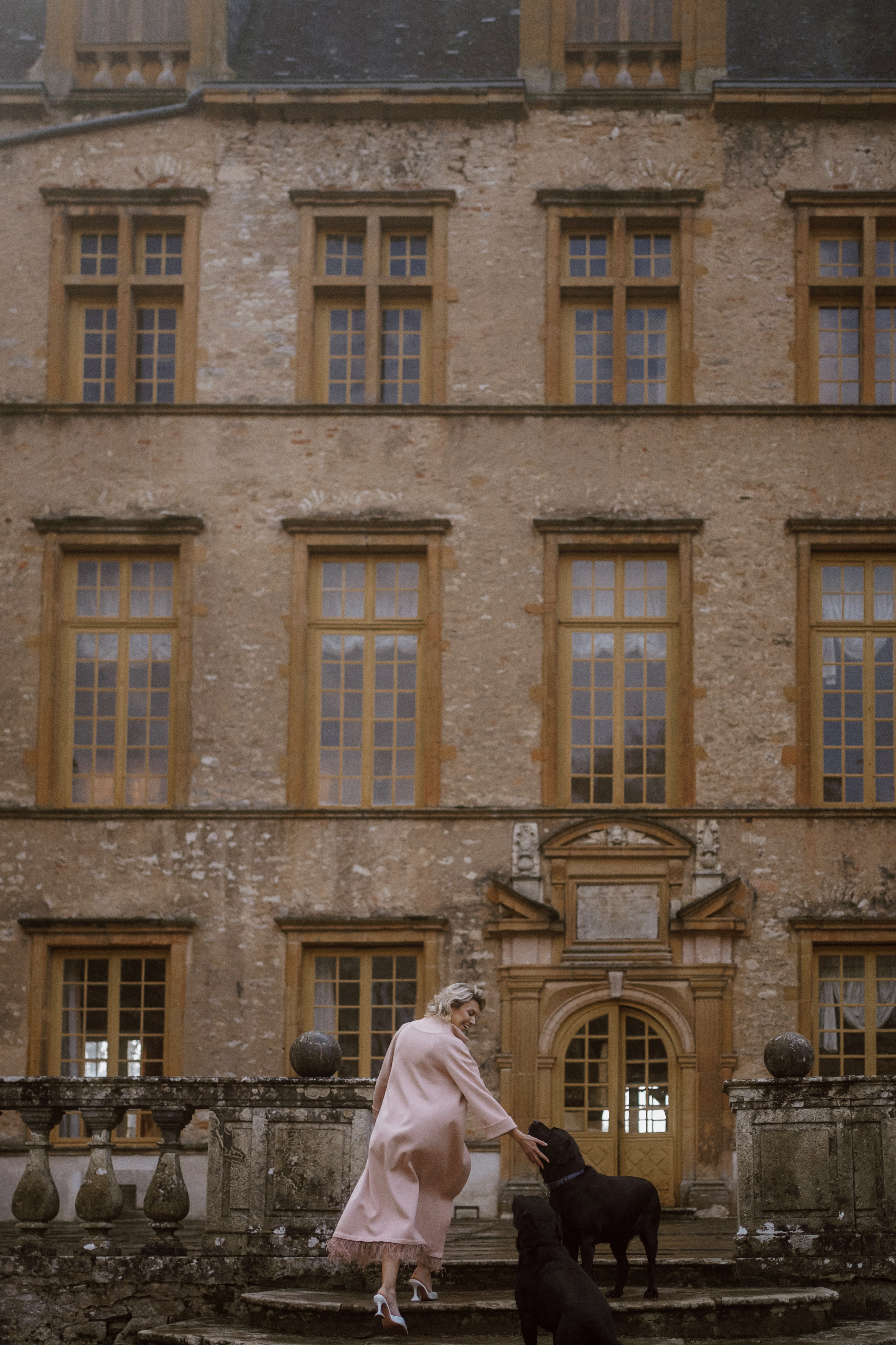Duchess Cardigan with Ostrich Feather Trim