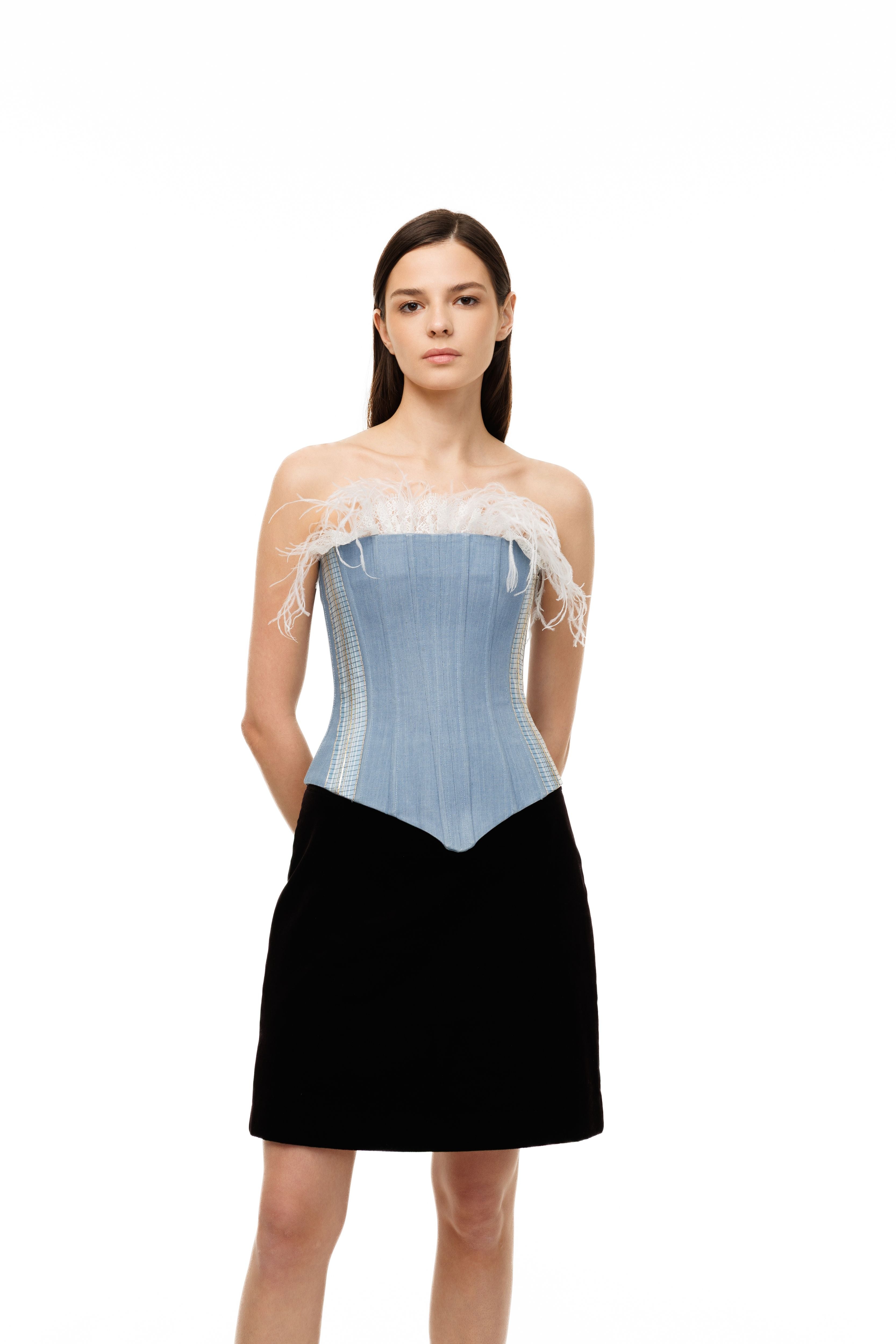 Denim Corset Ecume
