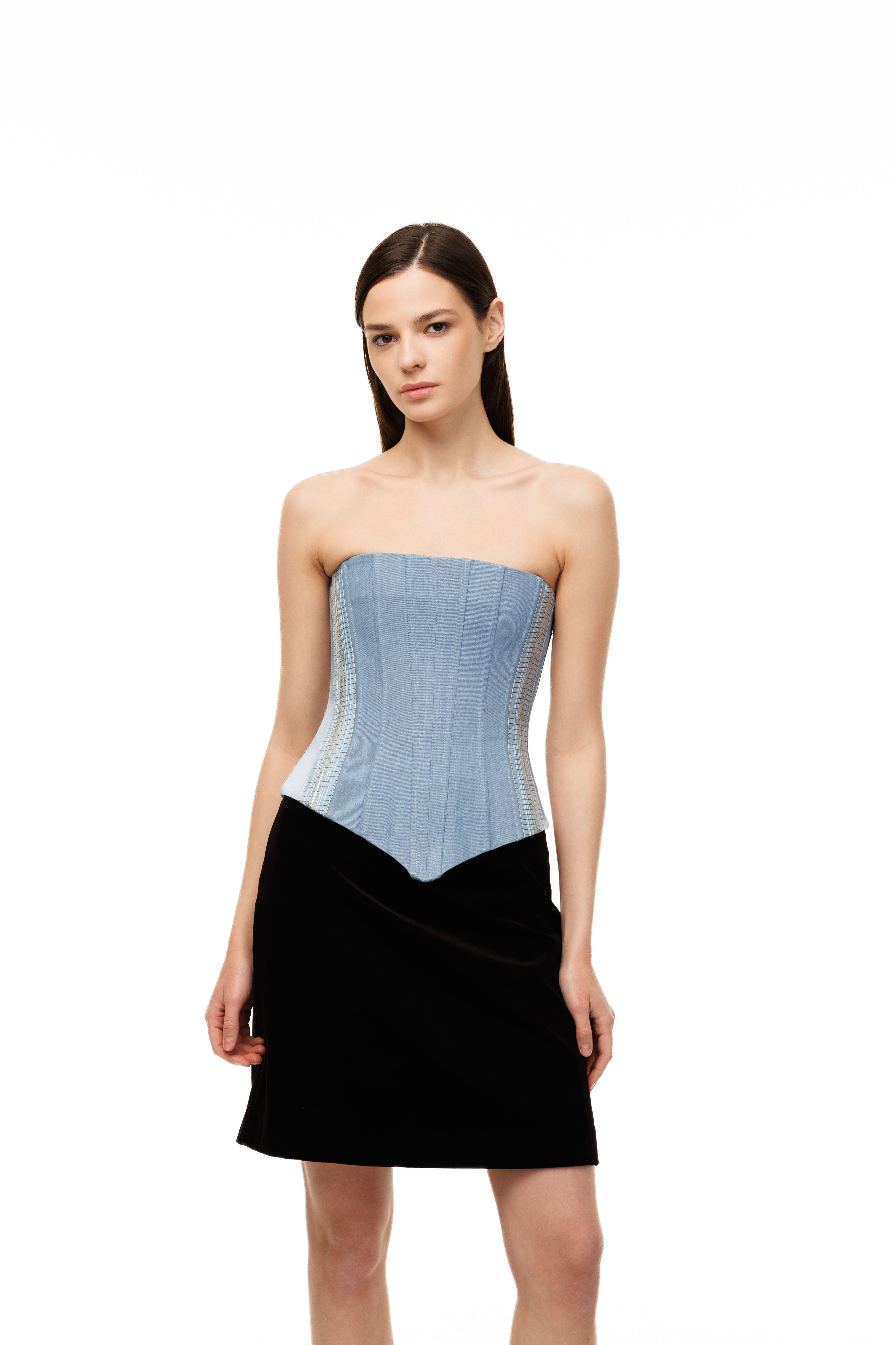 Denim Corset Ecume
