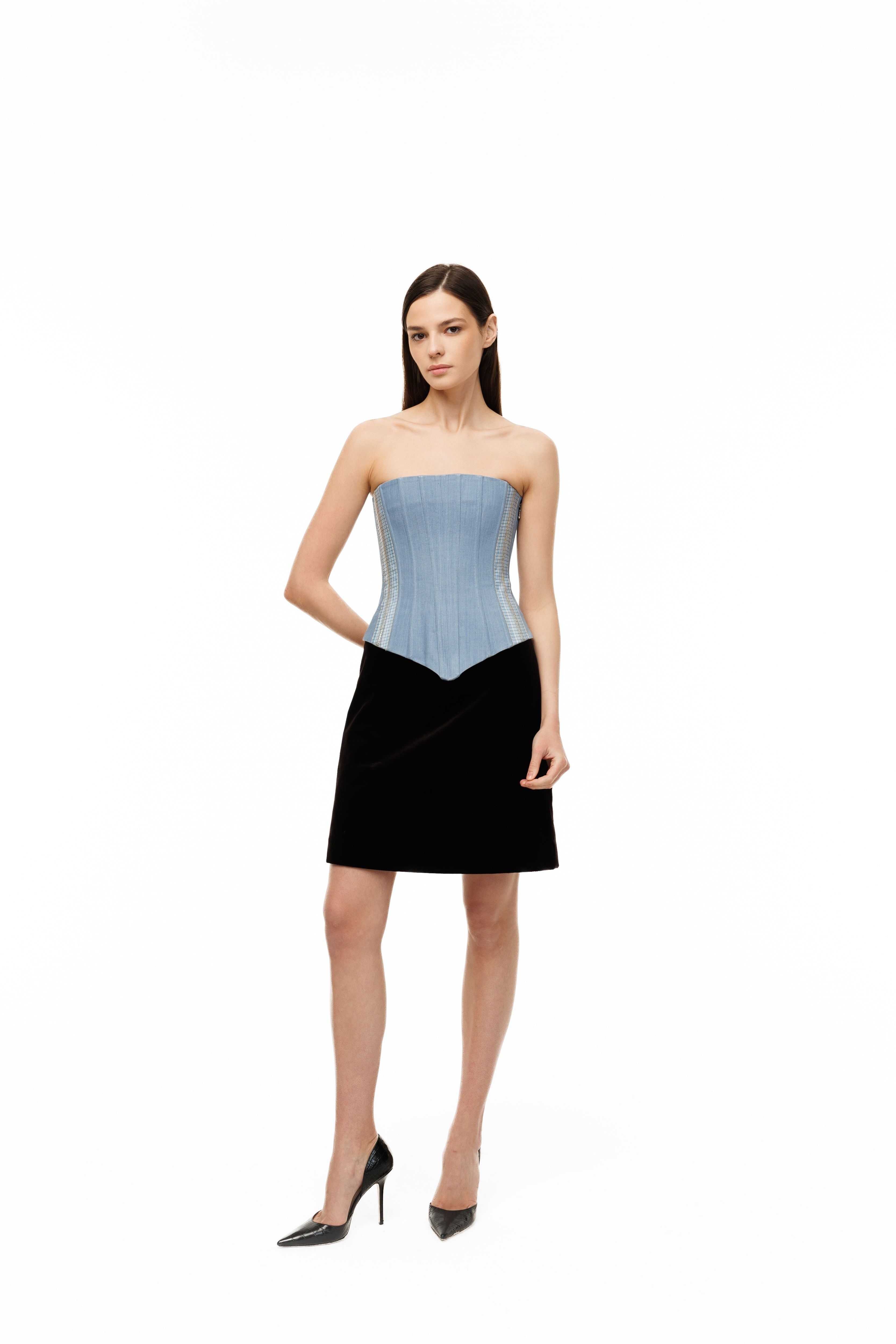 Denim Corset Ecume