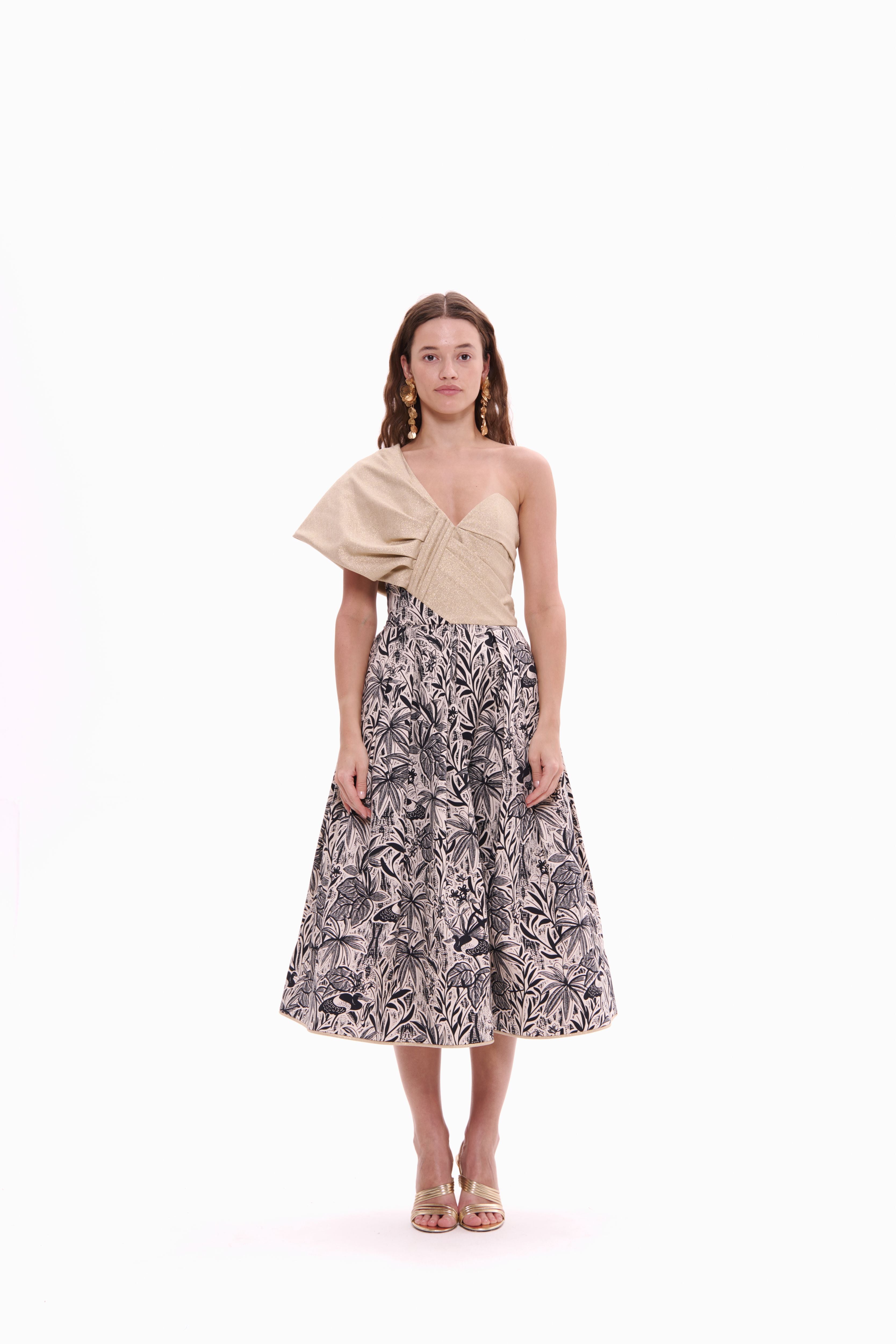 La Muse Nocturne Dress (Gold)