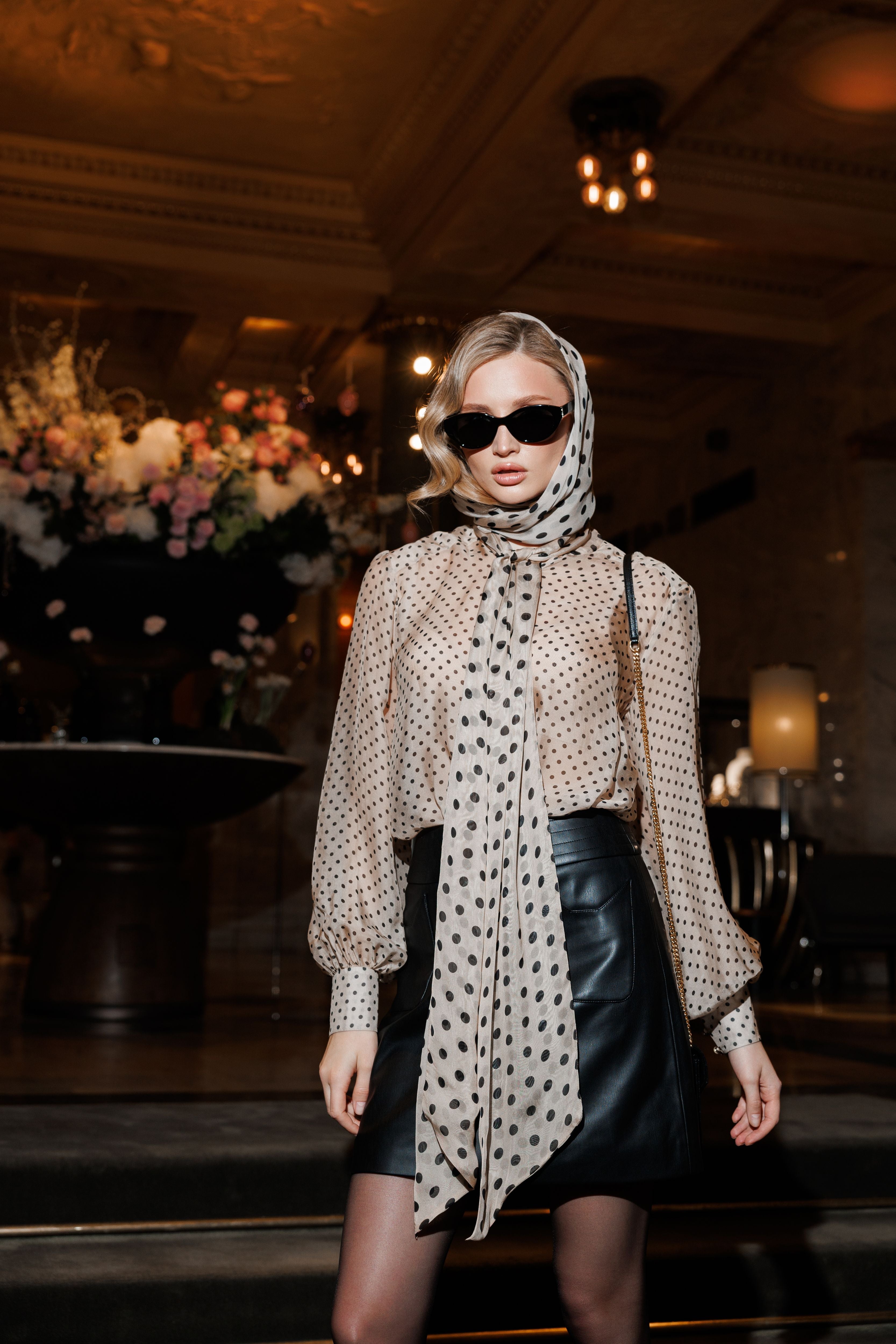 Polka Dot Silk