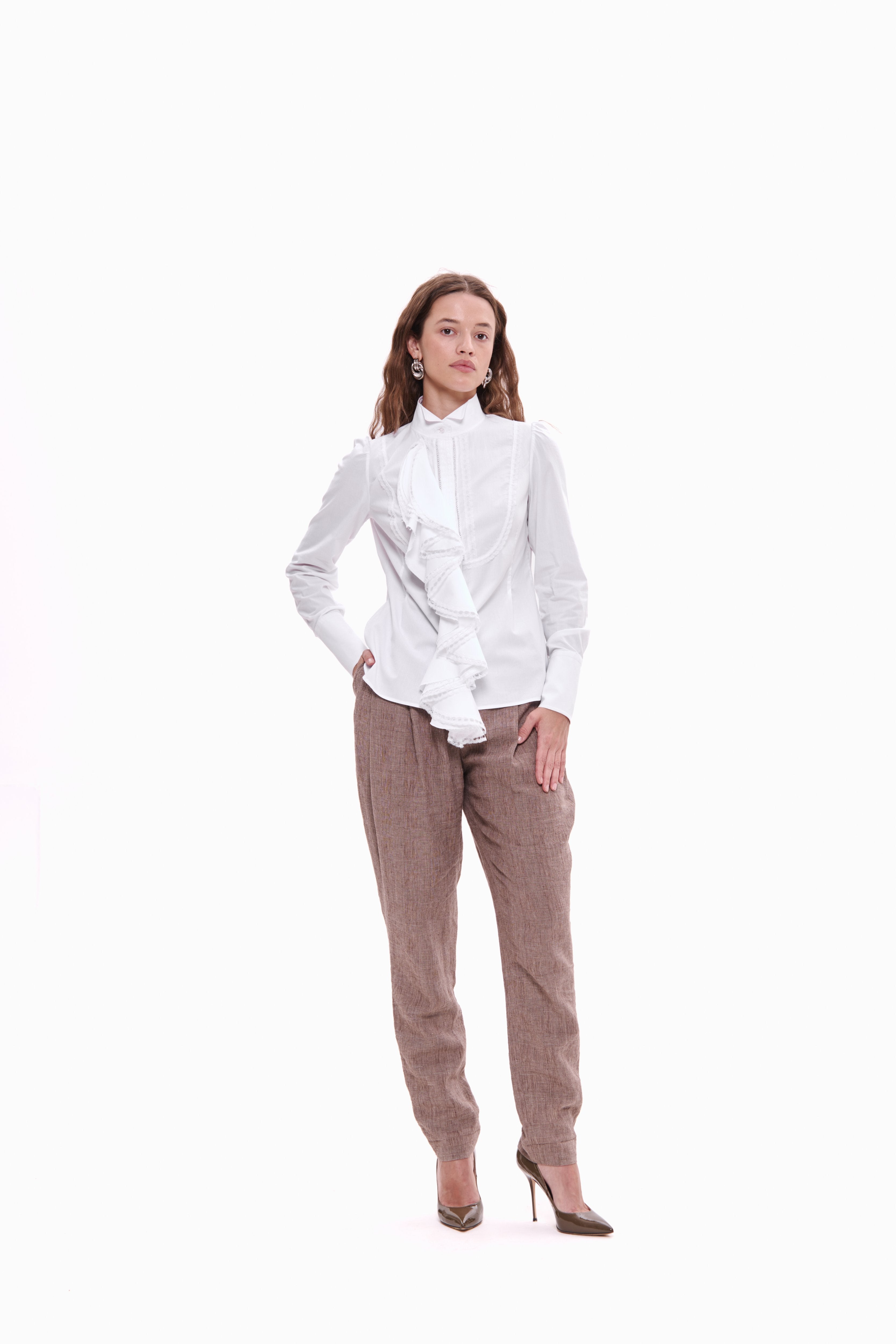 Ruffle Jabot Shirt