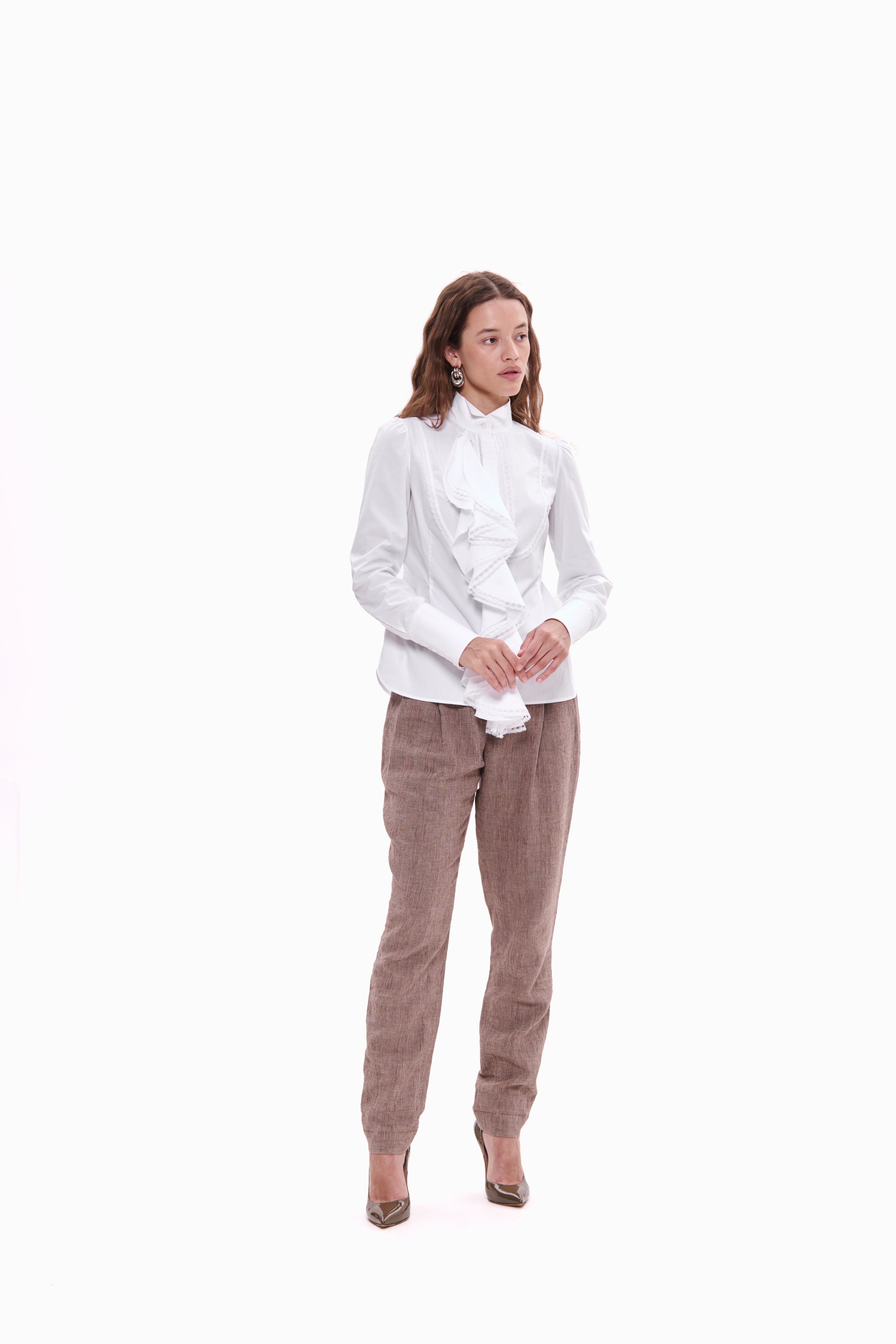 Ruffle Jabot Shirt