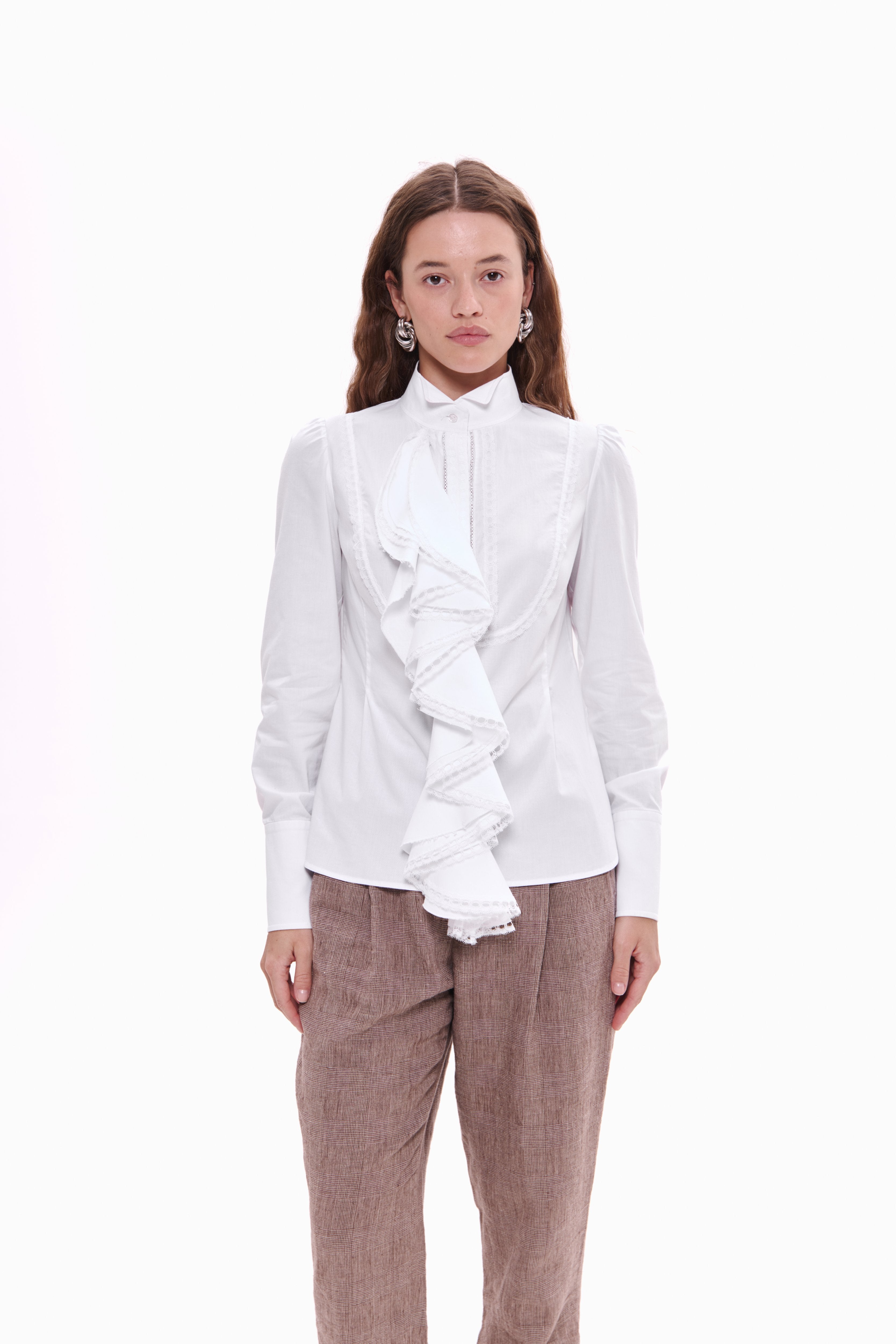 Ruffle Jabot Shirt