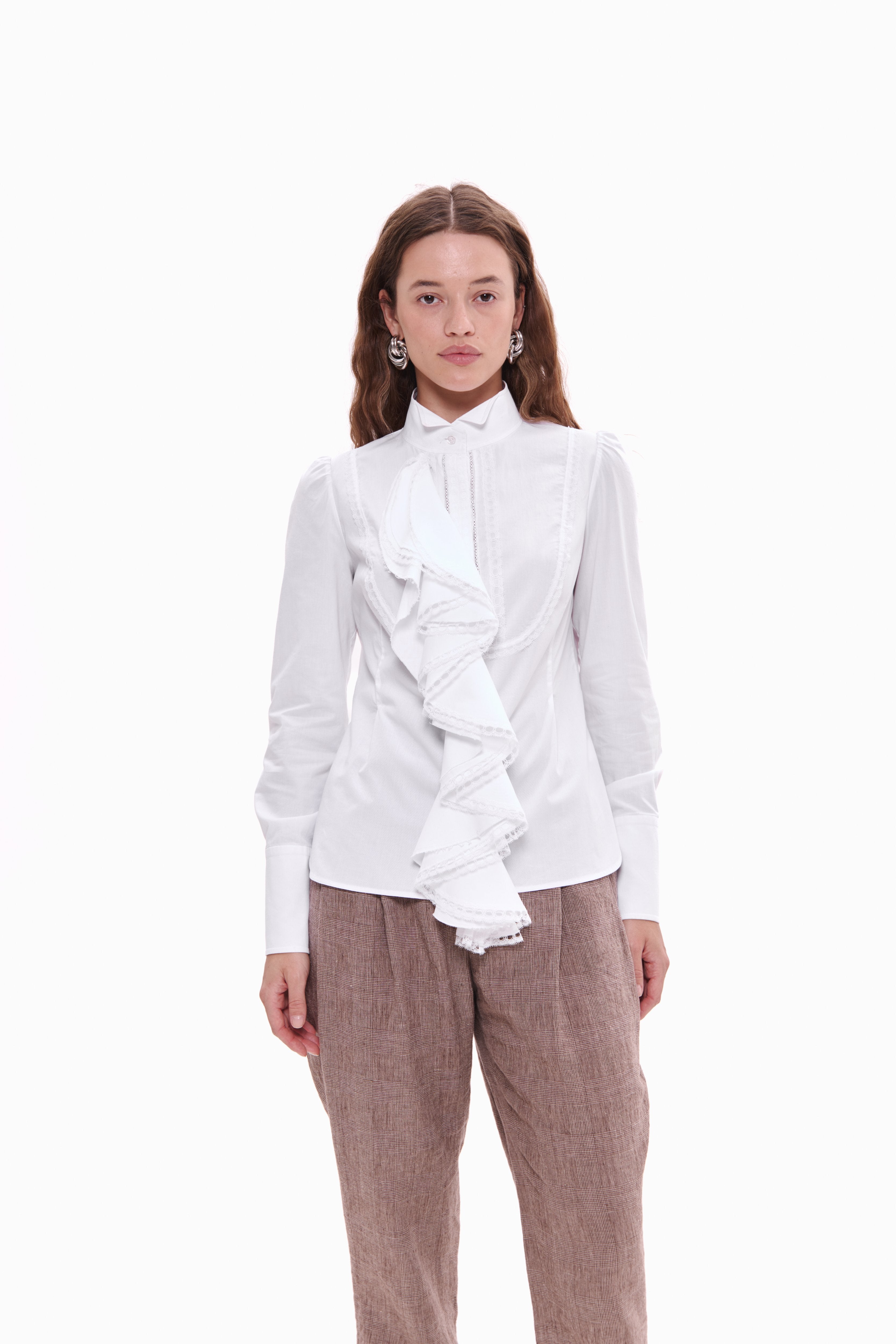 Ruffle Jabot Shirt