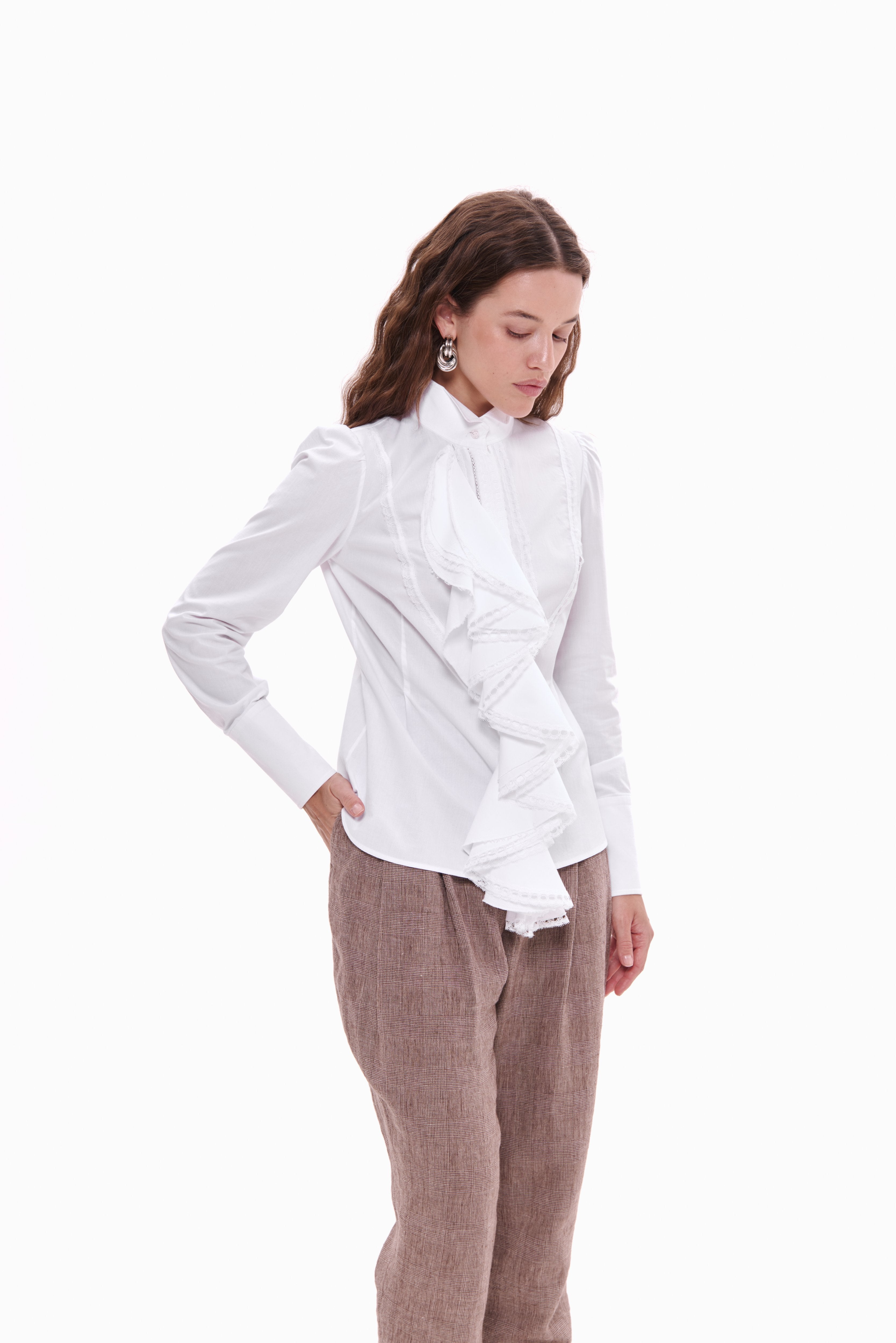 Ruffle Jabot Shirt