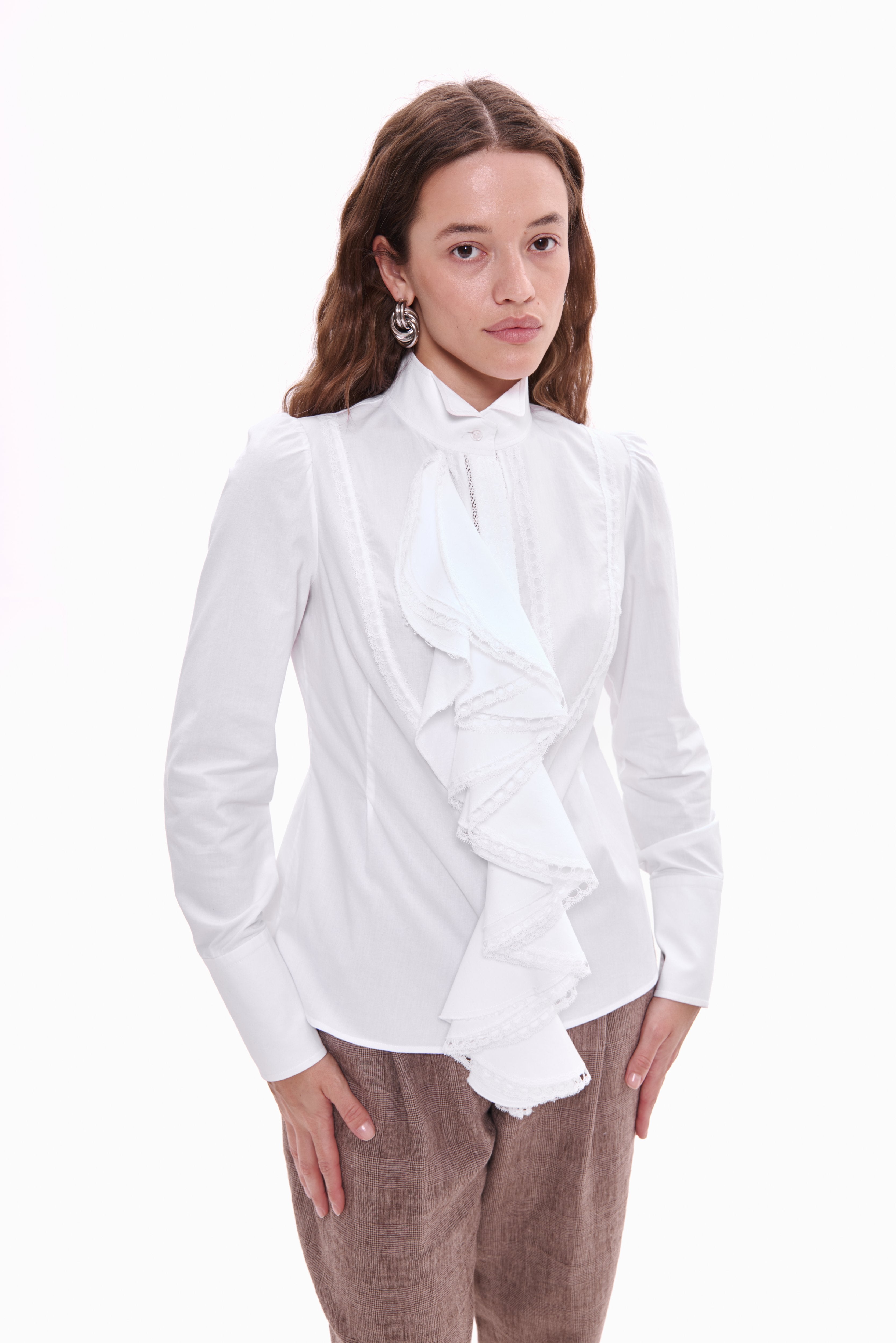 Ruffle Jabot Shirt