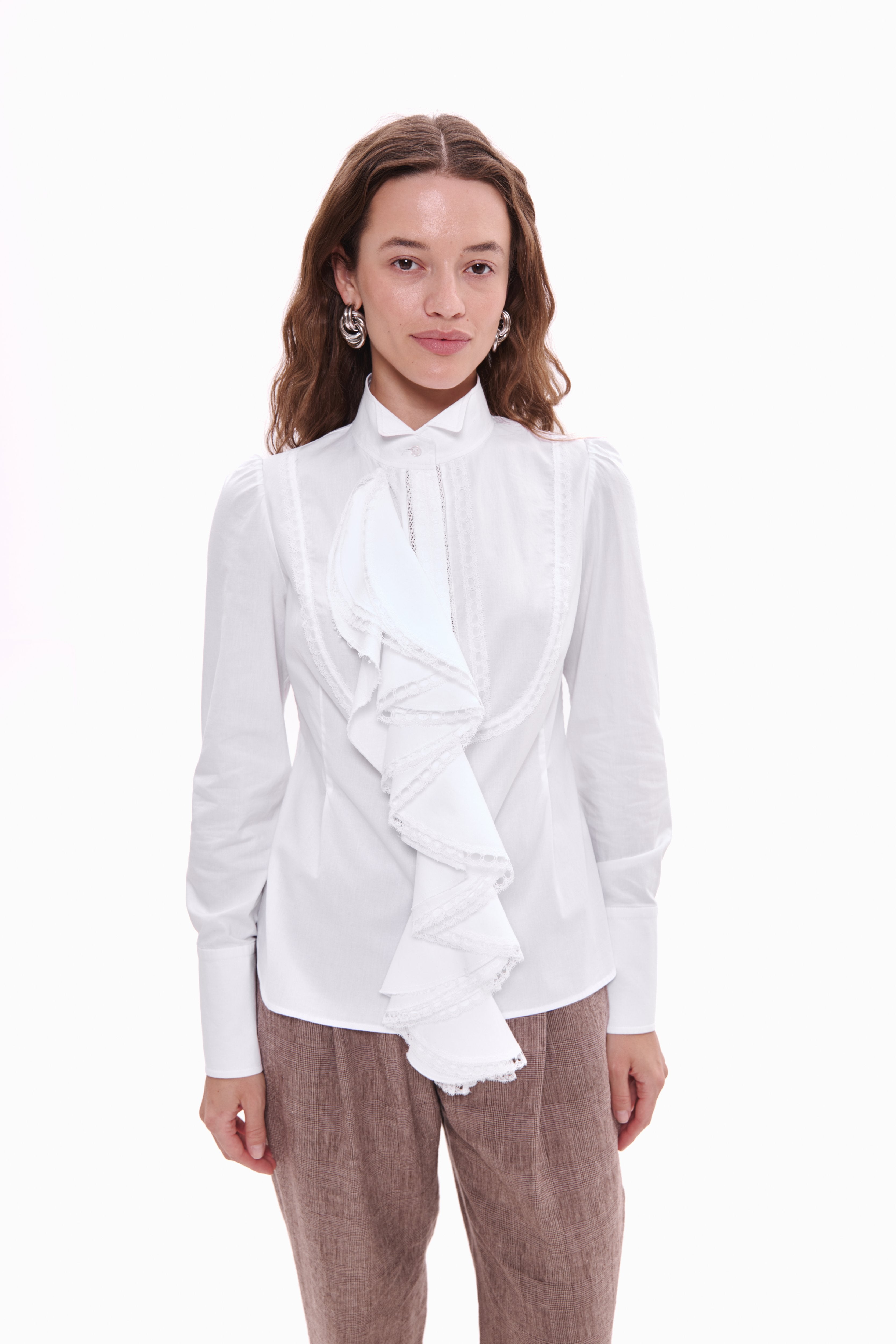 Ruffle Jabot Shirt
