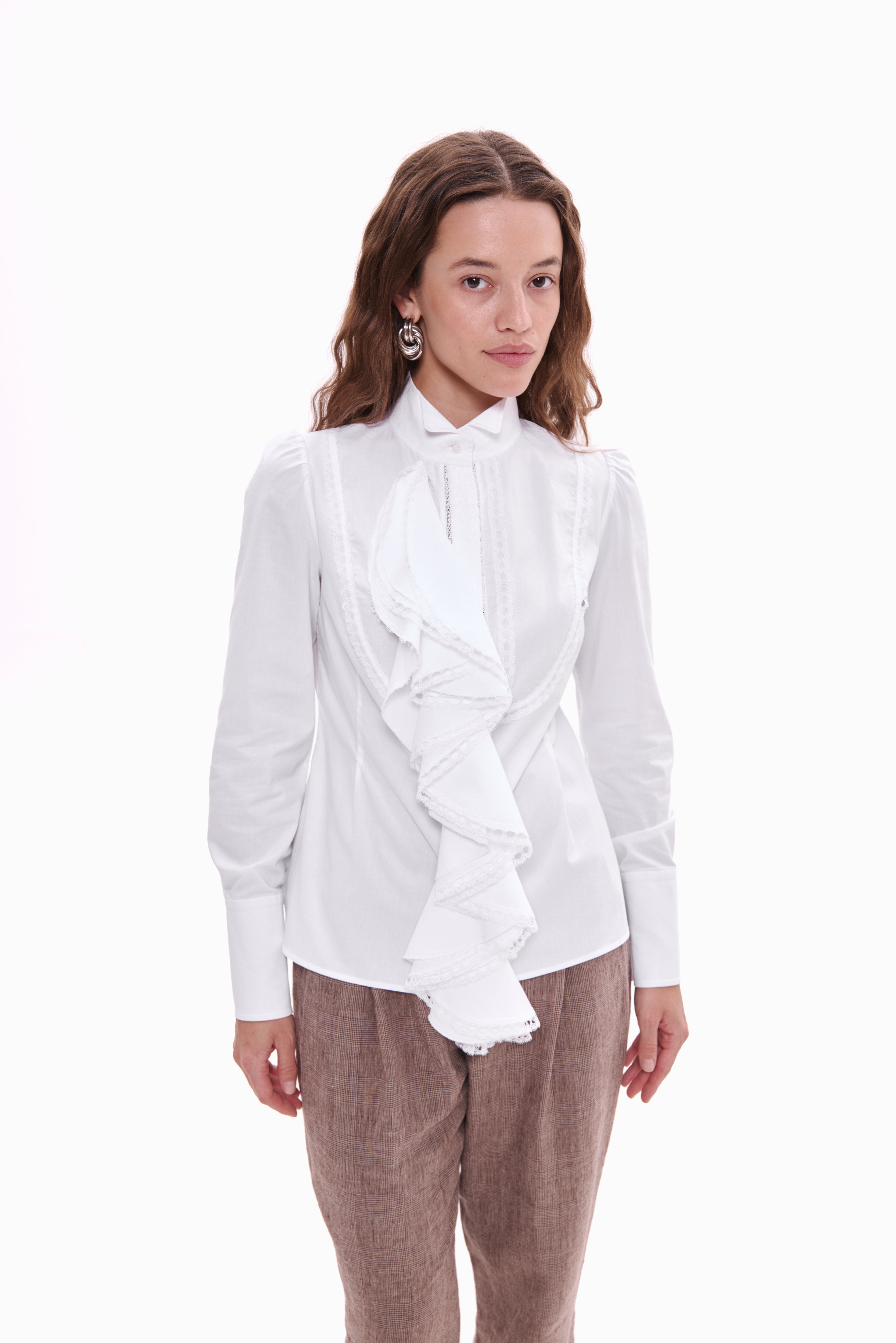 Ruffle Jabot Shirt