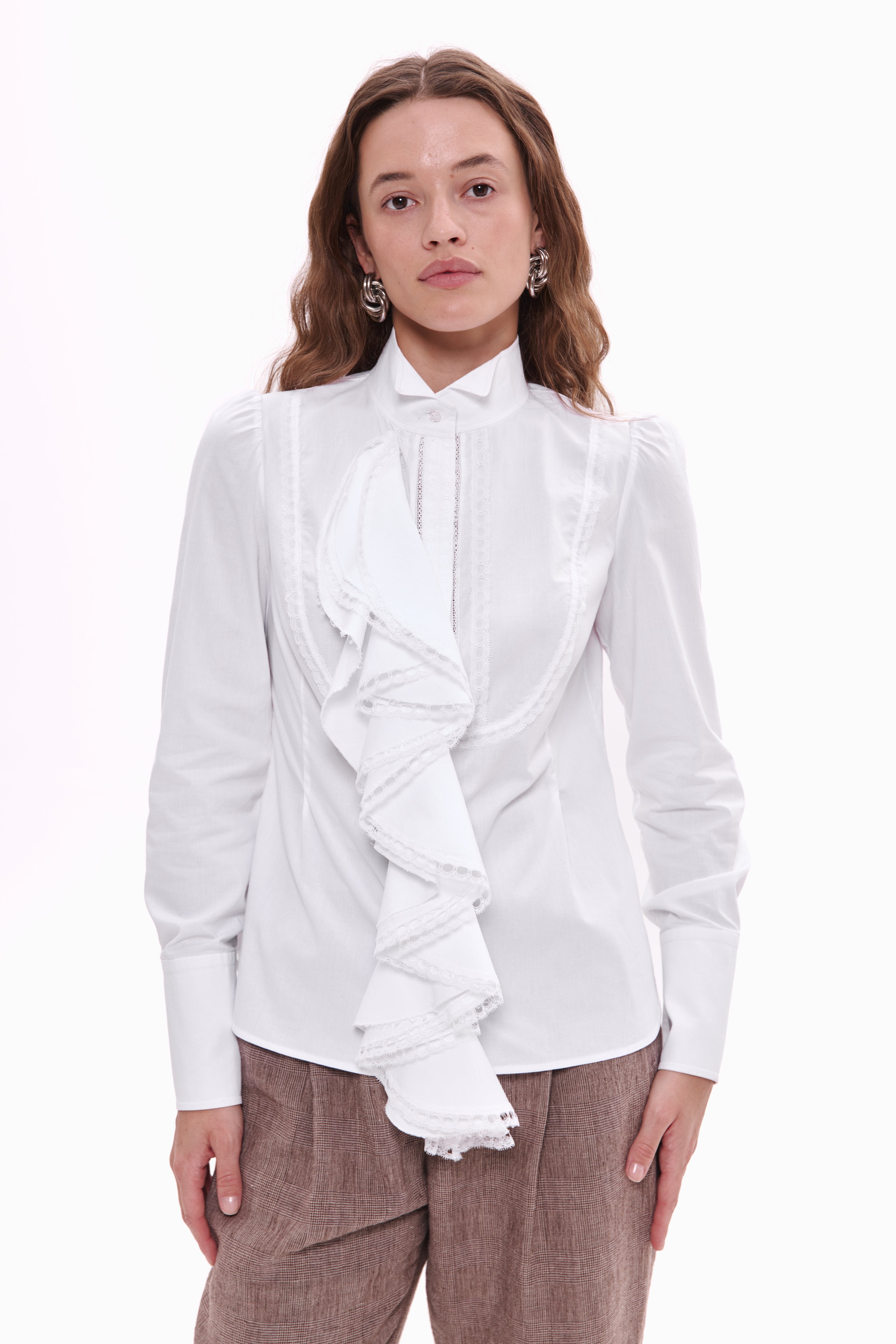 Ruffle Jabot Shirt