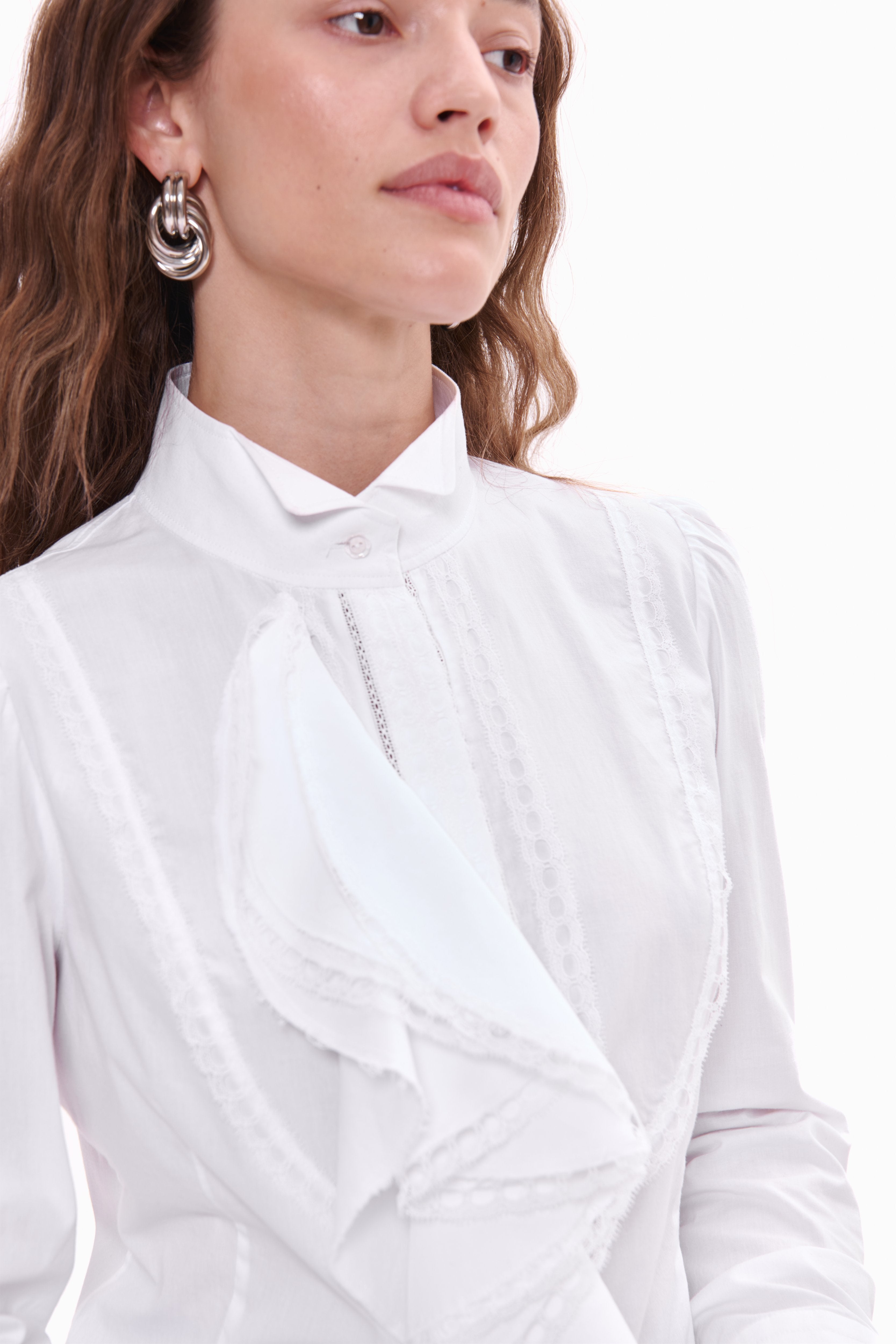Ruffle Jabot Shirt