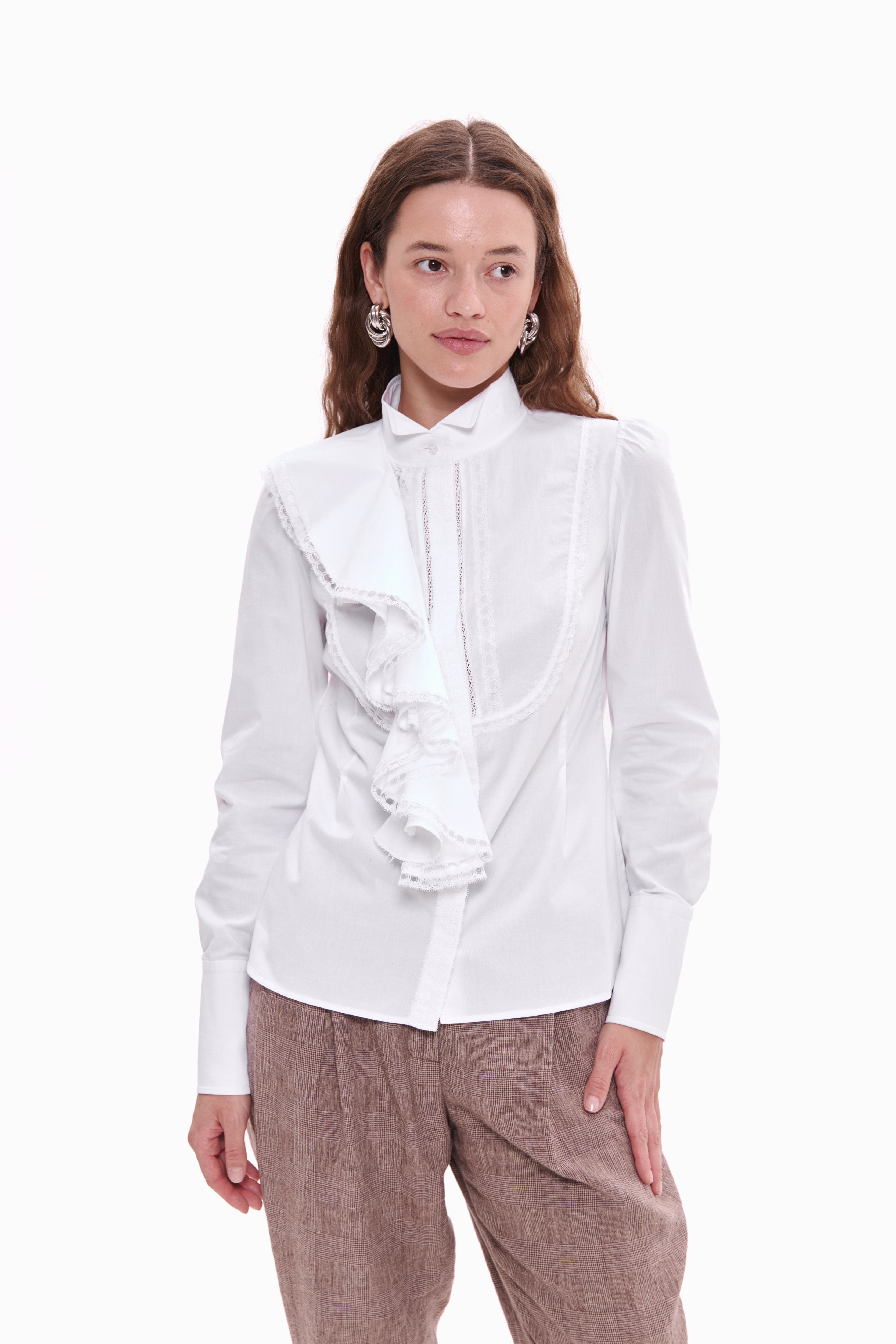Ruffle Jabot Shirt