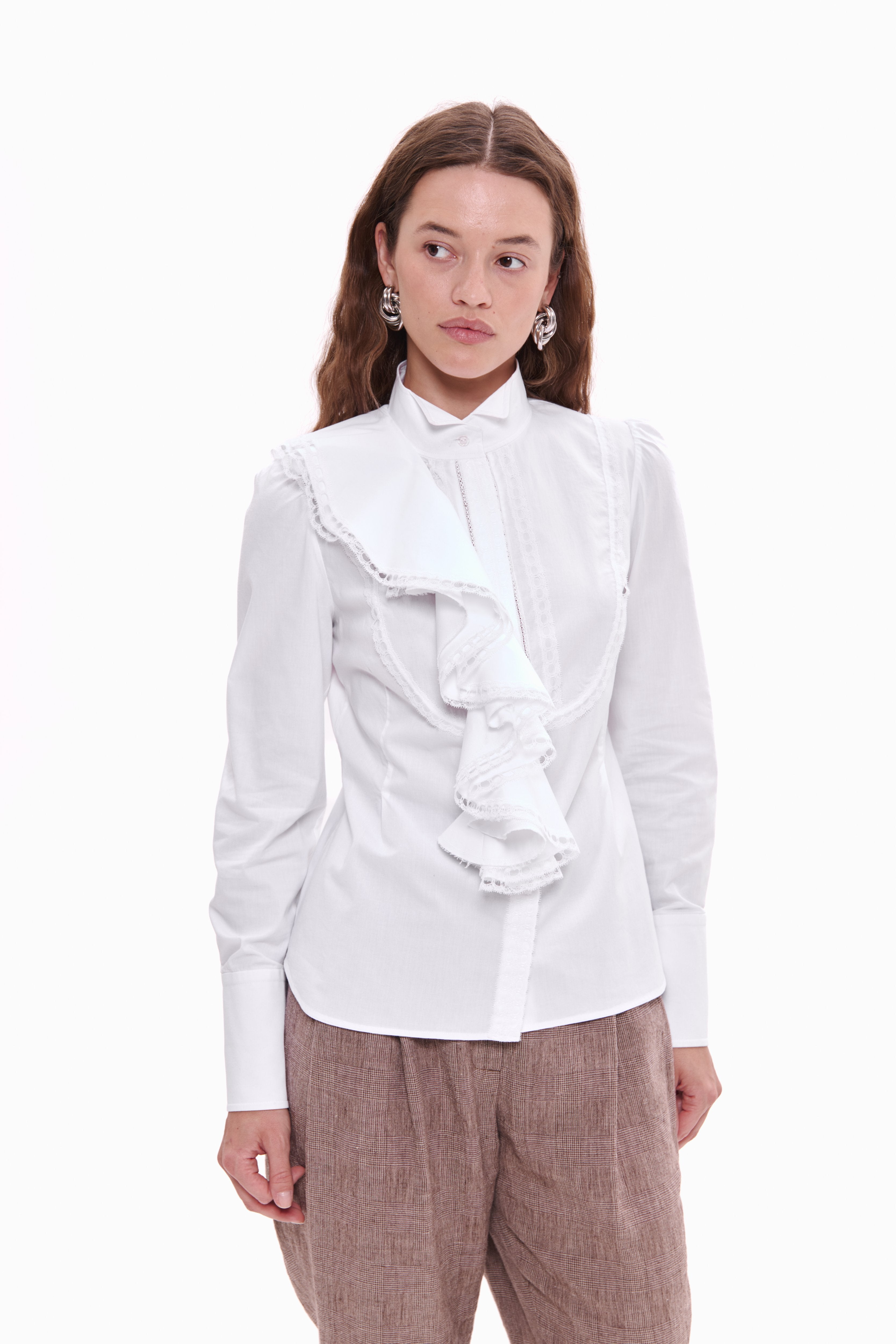 Ruffle Jabot Shirt