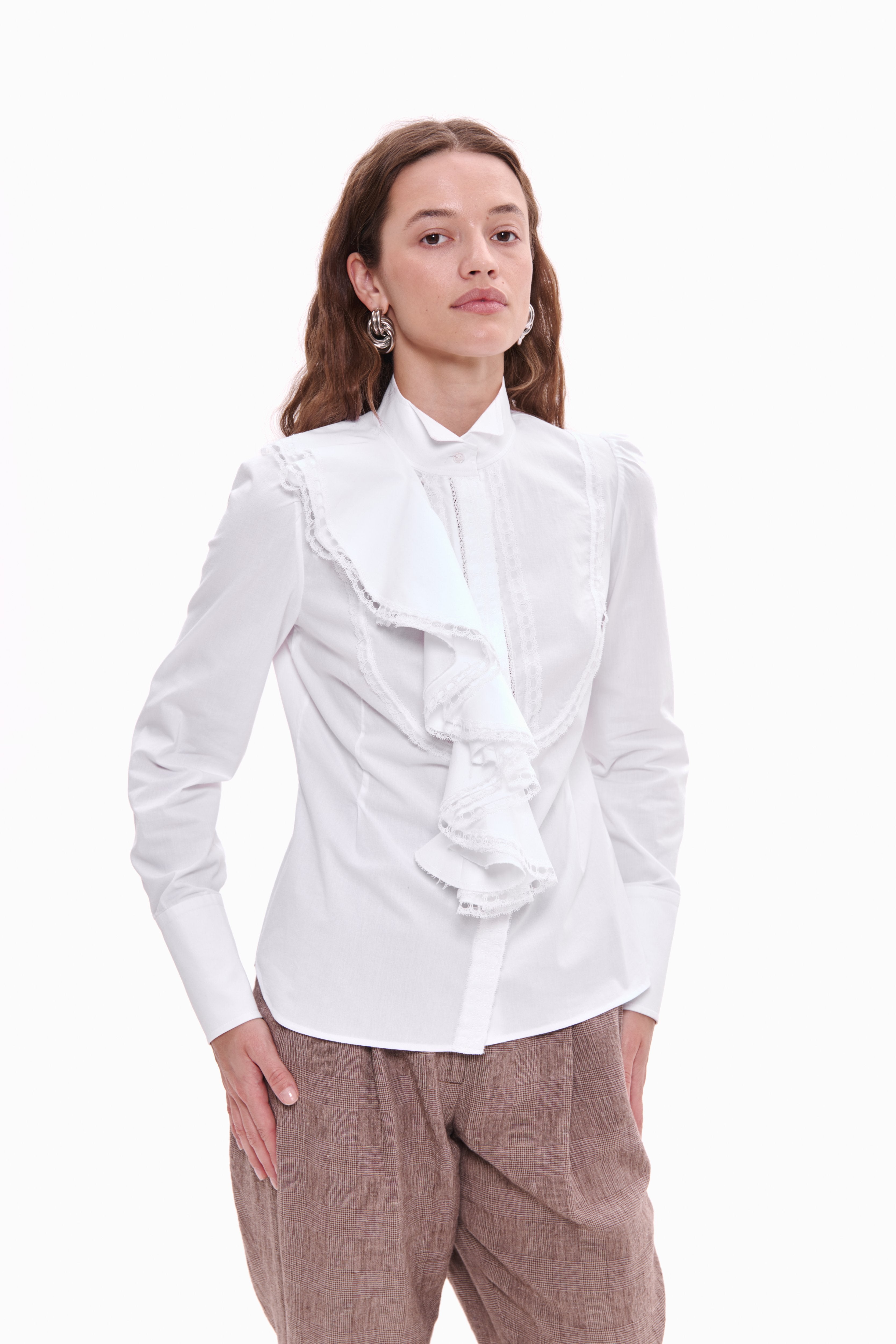 Ruffle Jabot Shirt