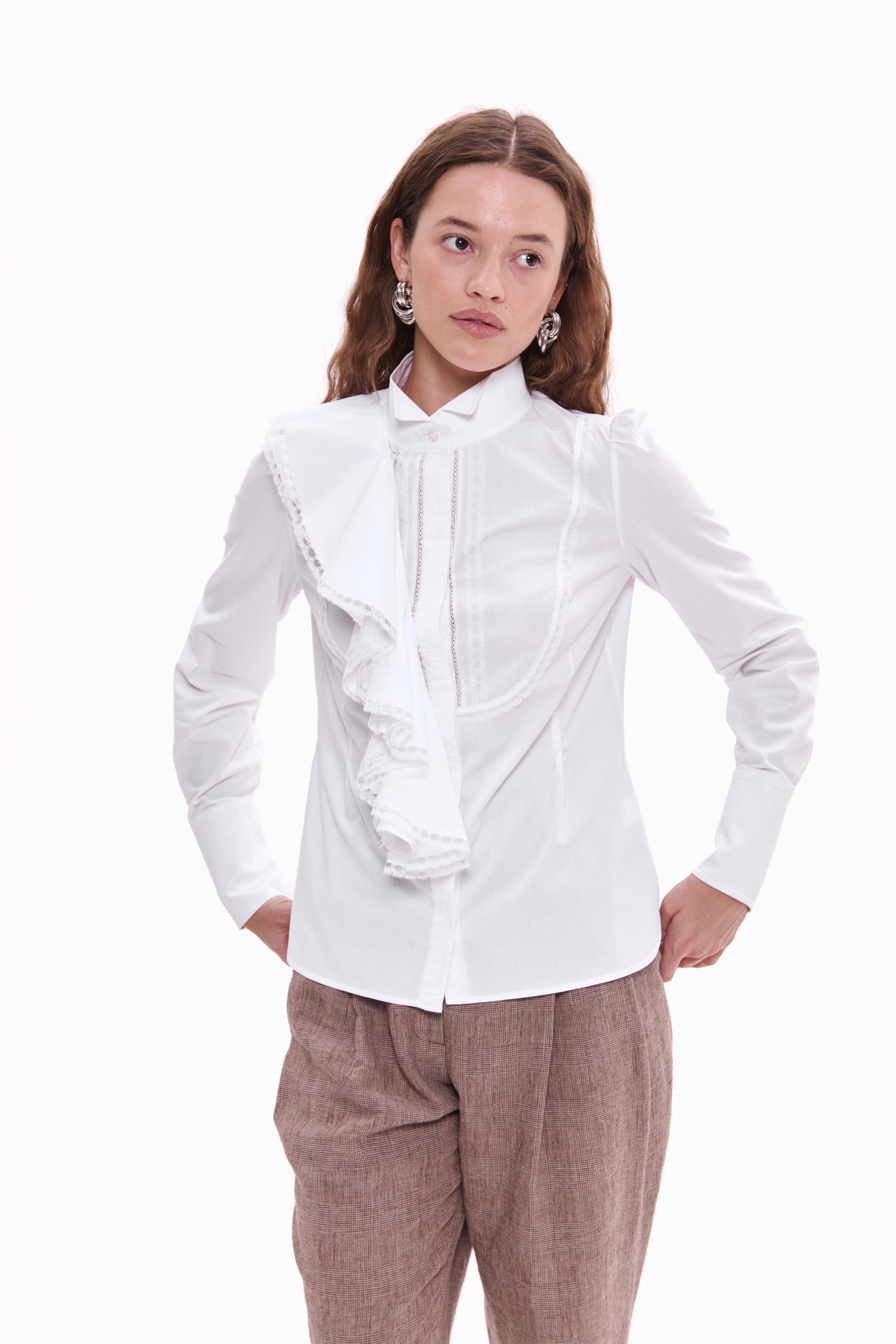 Ruffle Jabot Shirt