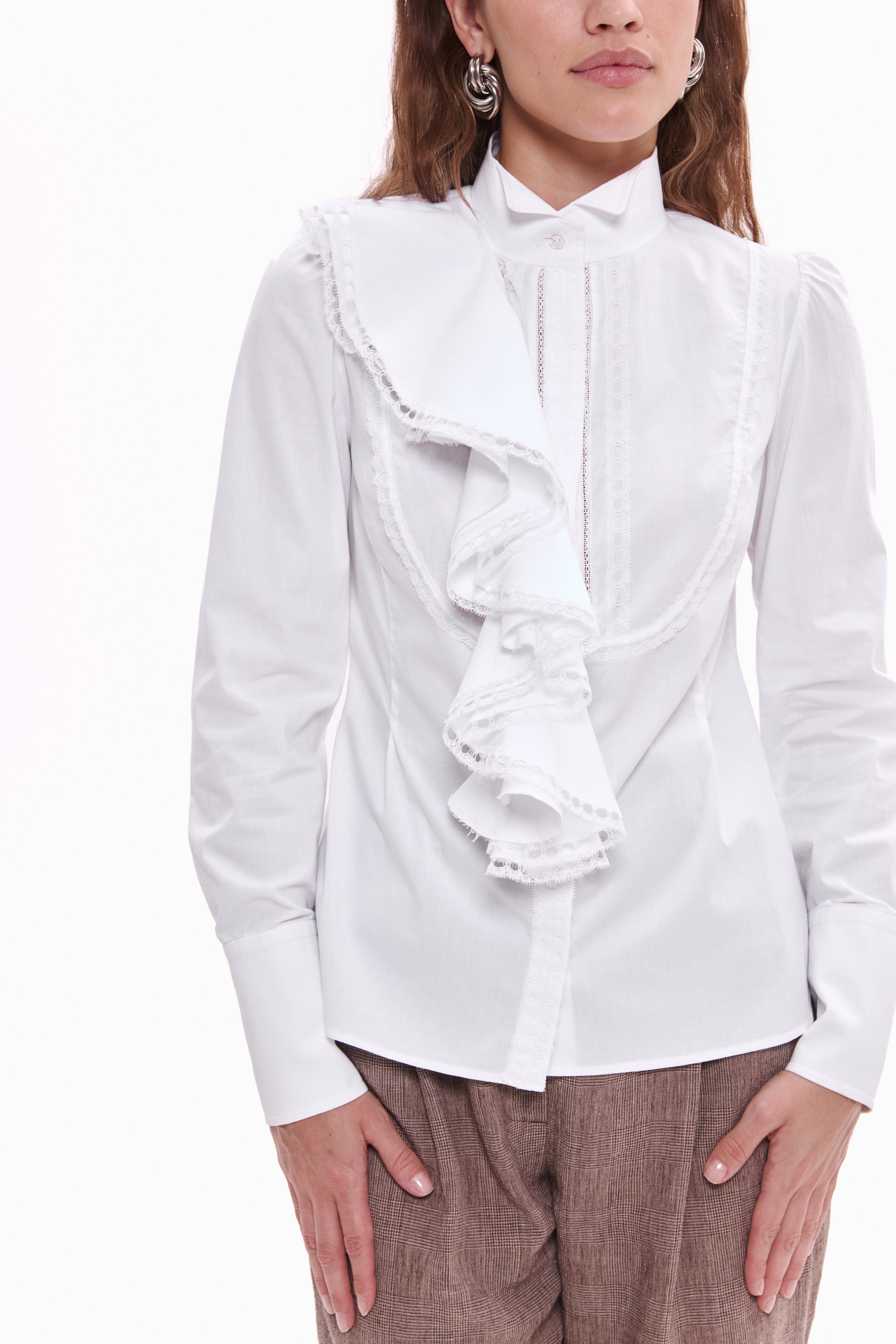 Ruffle Jabot Shirt