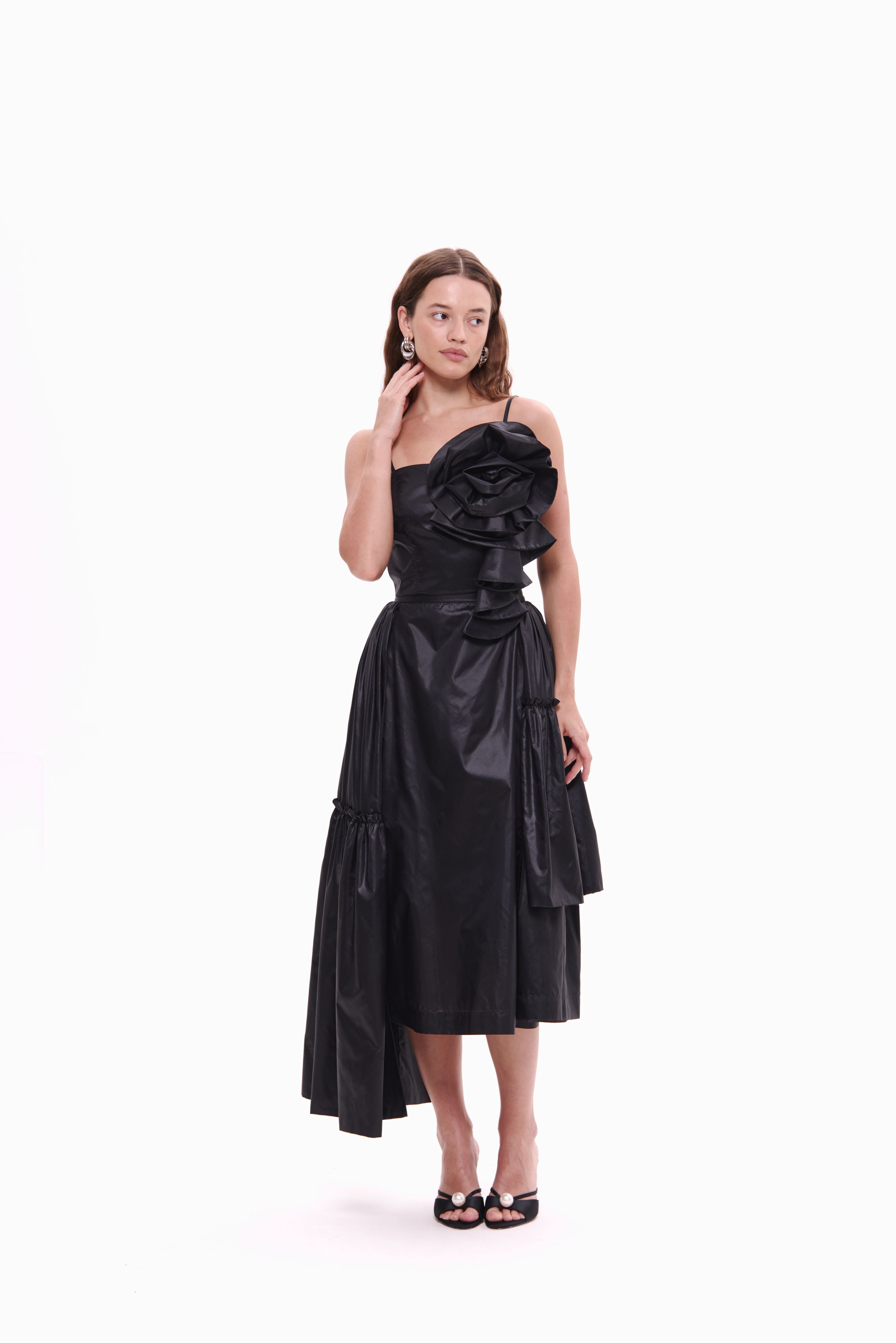 Skirt Rosette Noir