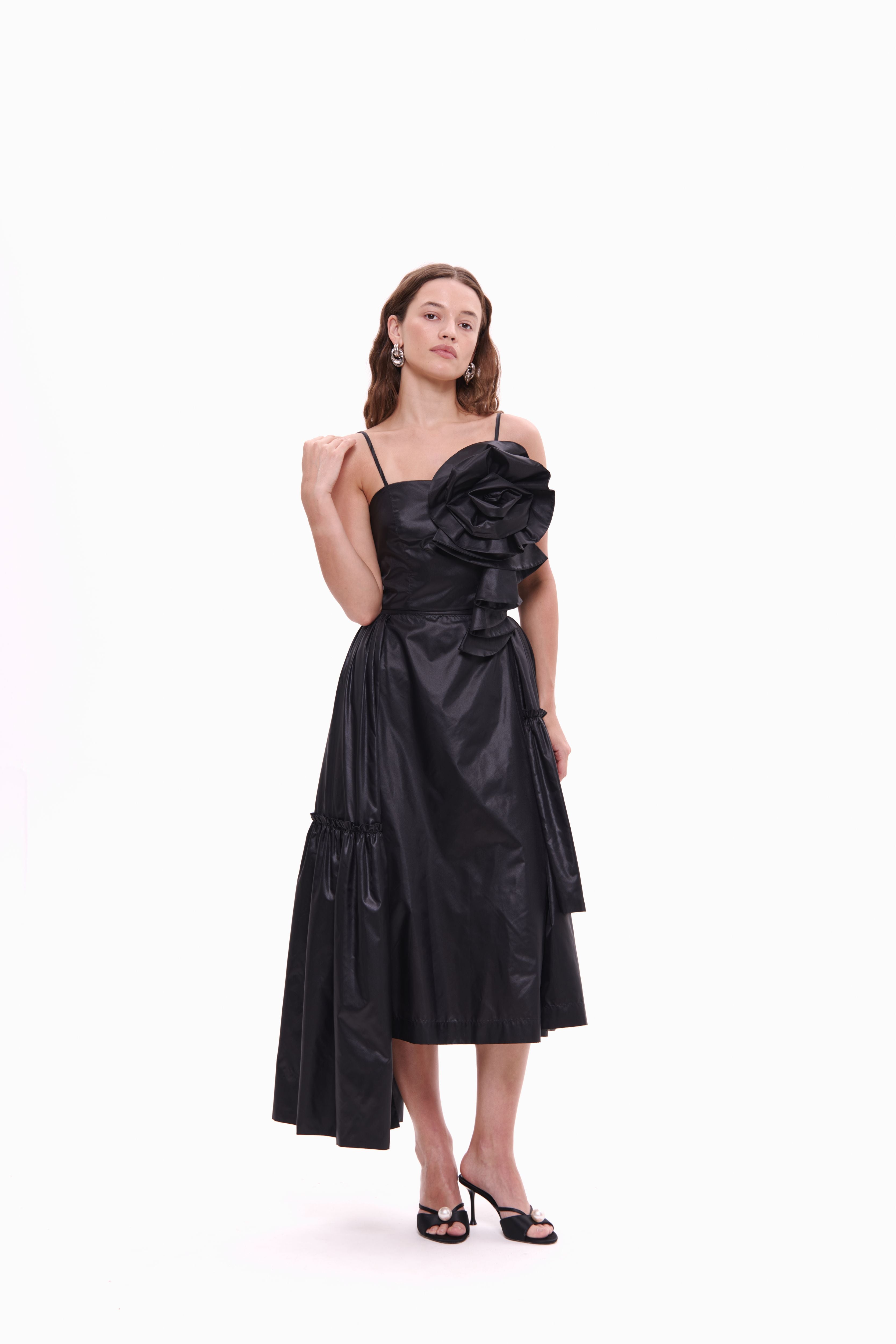 Skirt Rosette Noir