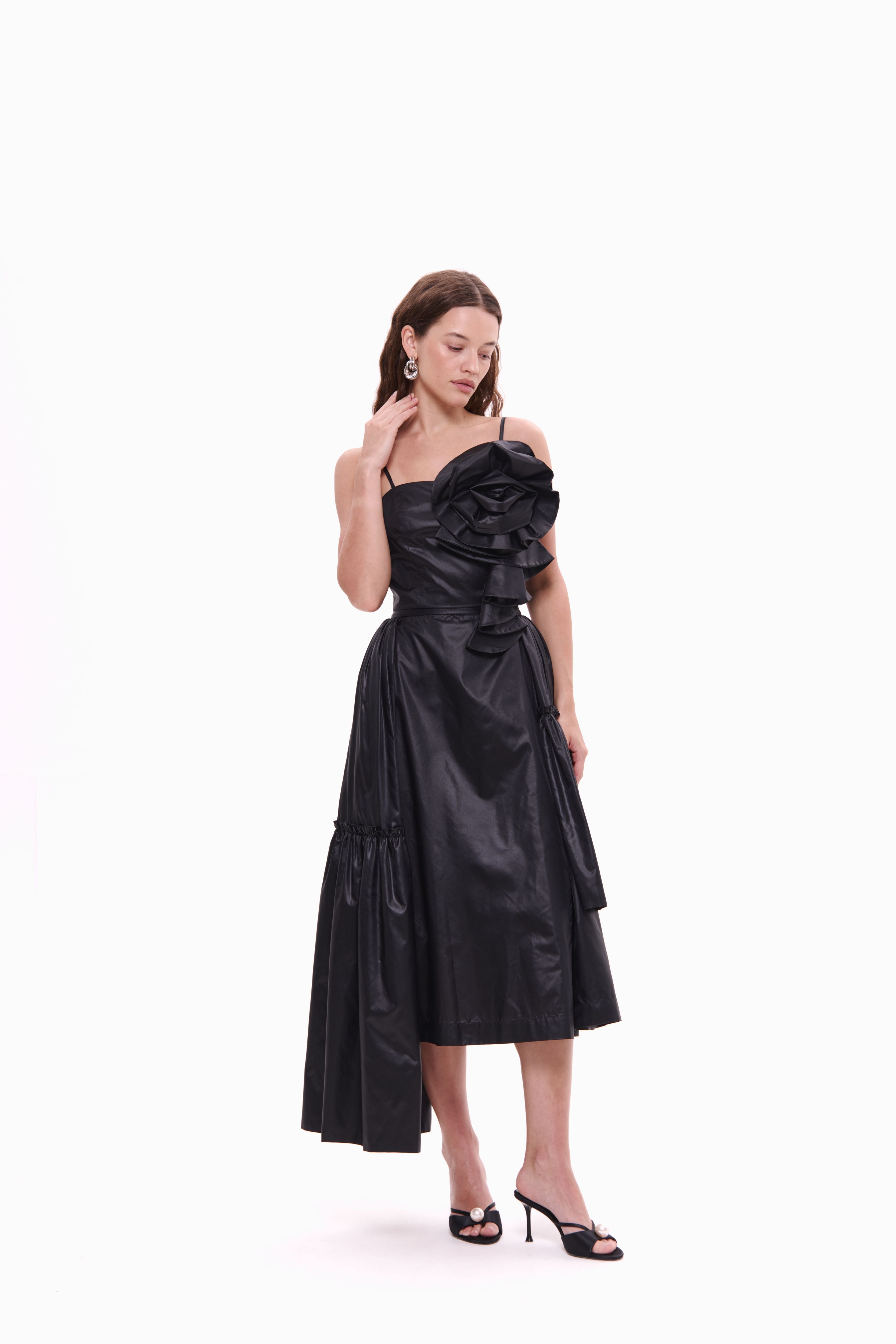 Skirt Rosette Noir