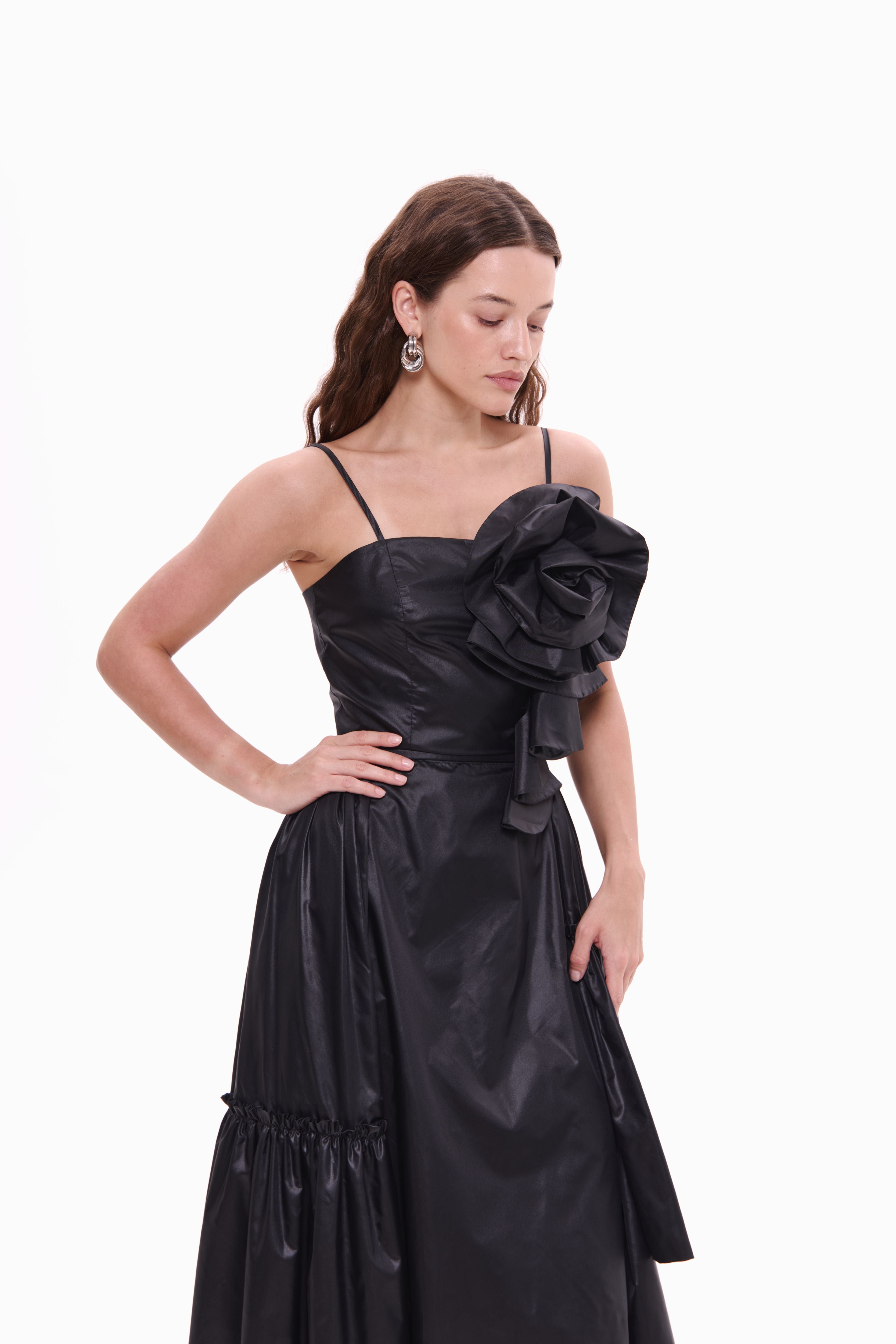 Skirt Rosette Noir