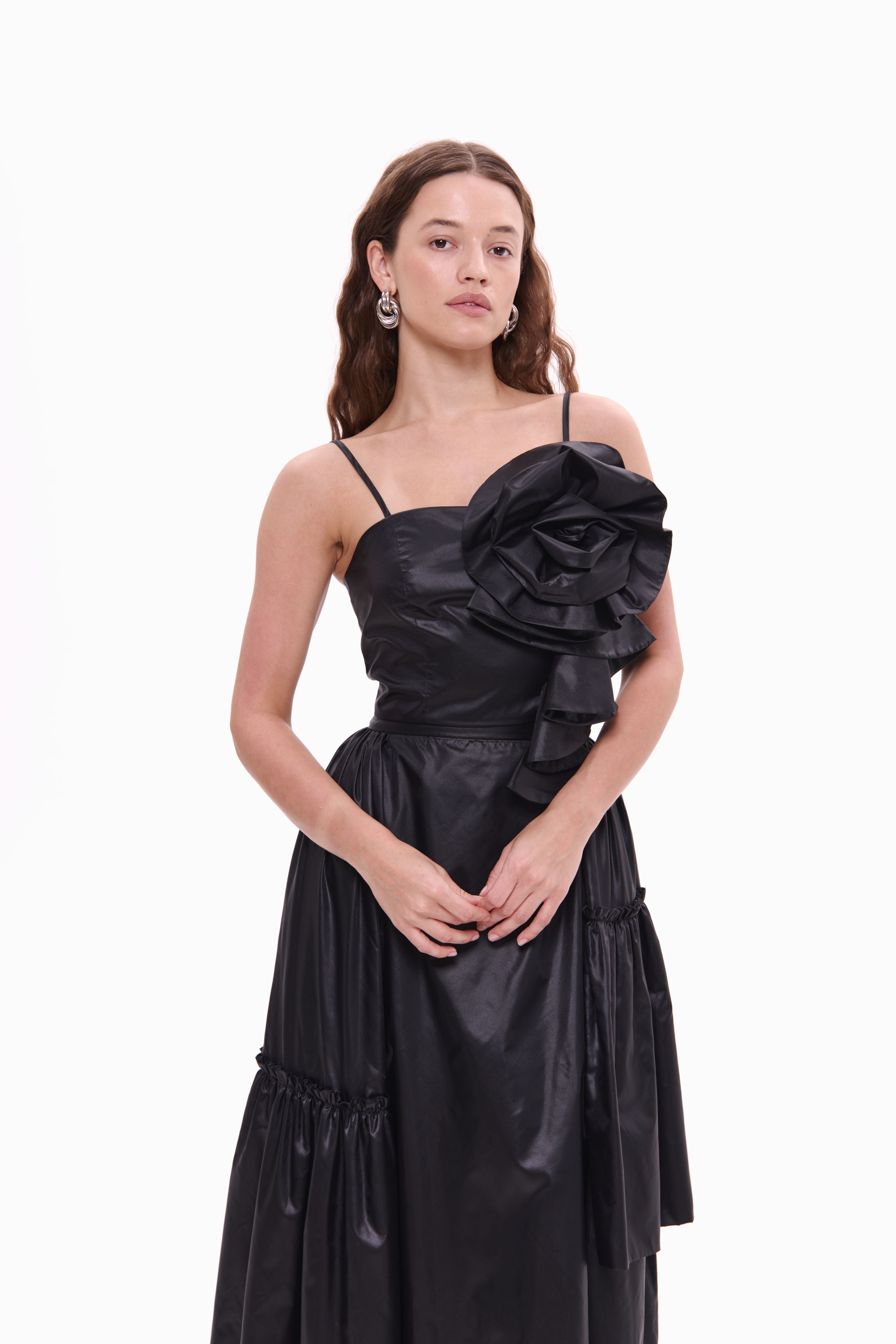 Skirt Rosette Noir