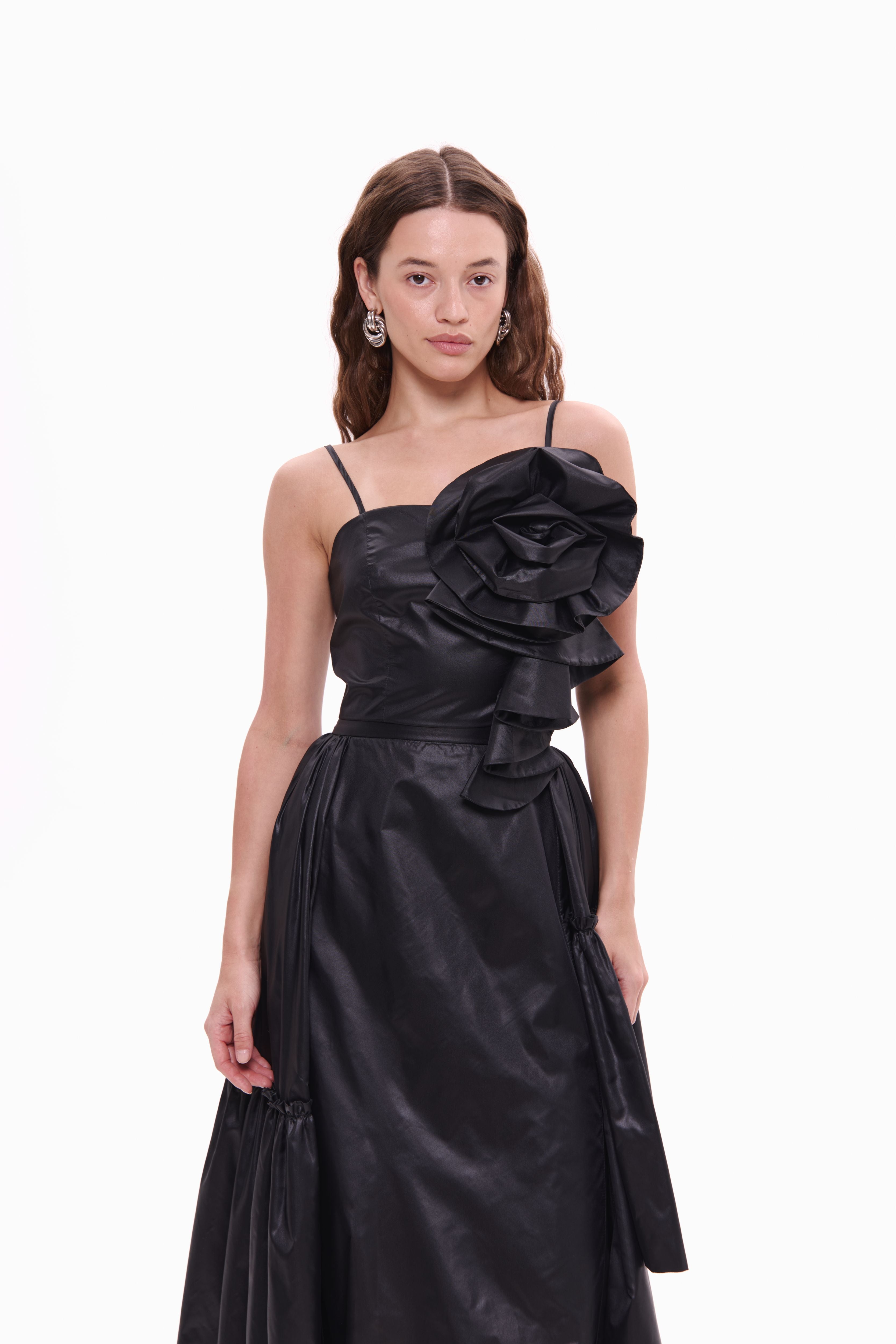 Skirt Rosette Noir