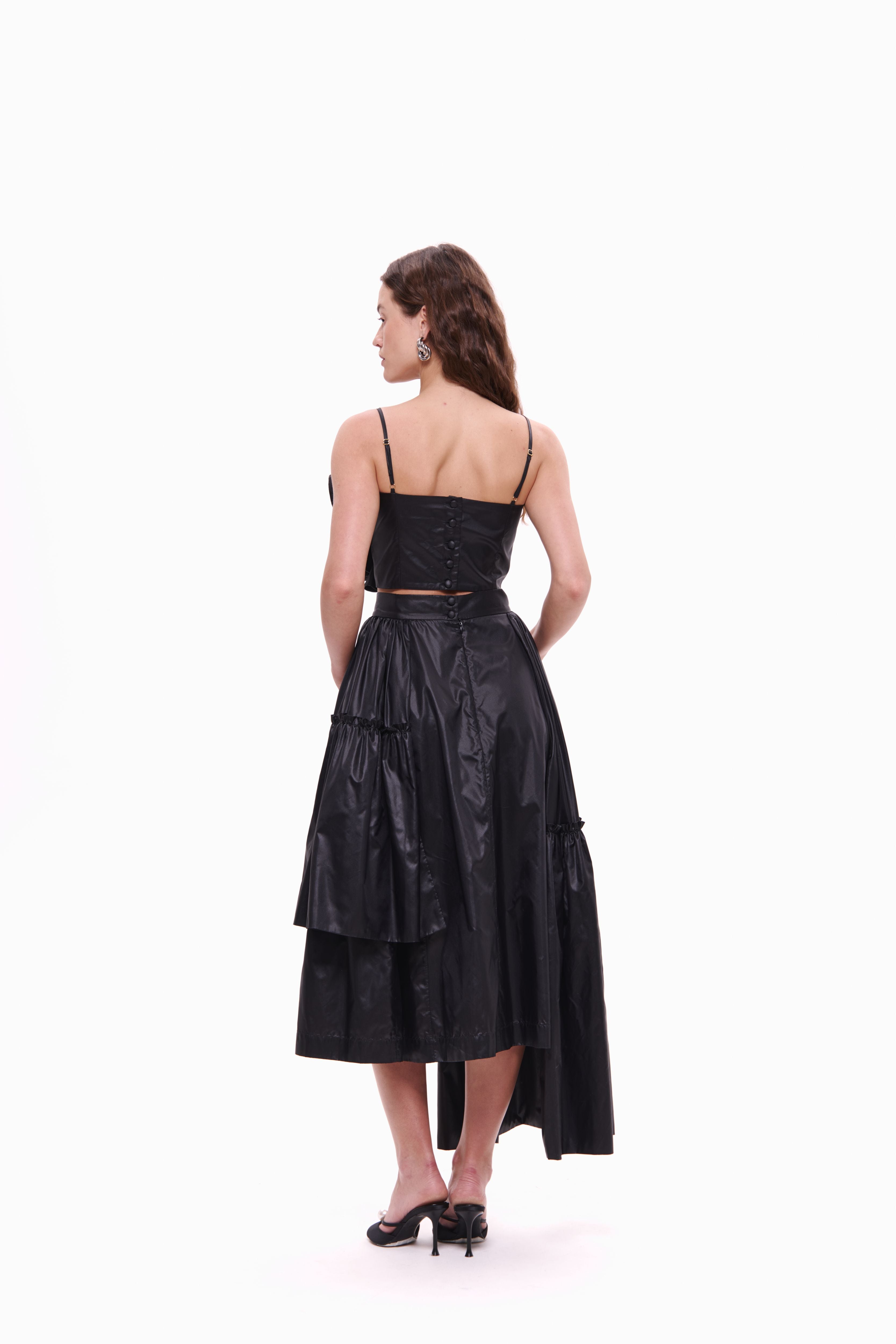 Skirt Rosette Noir