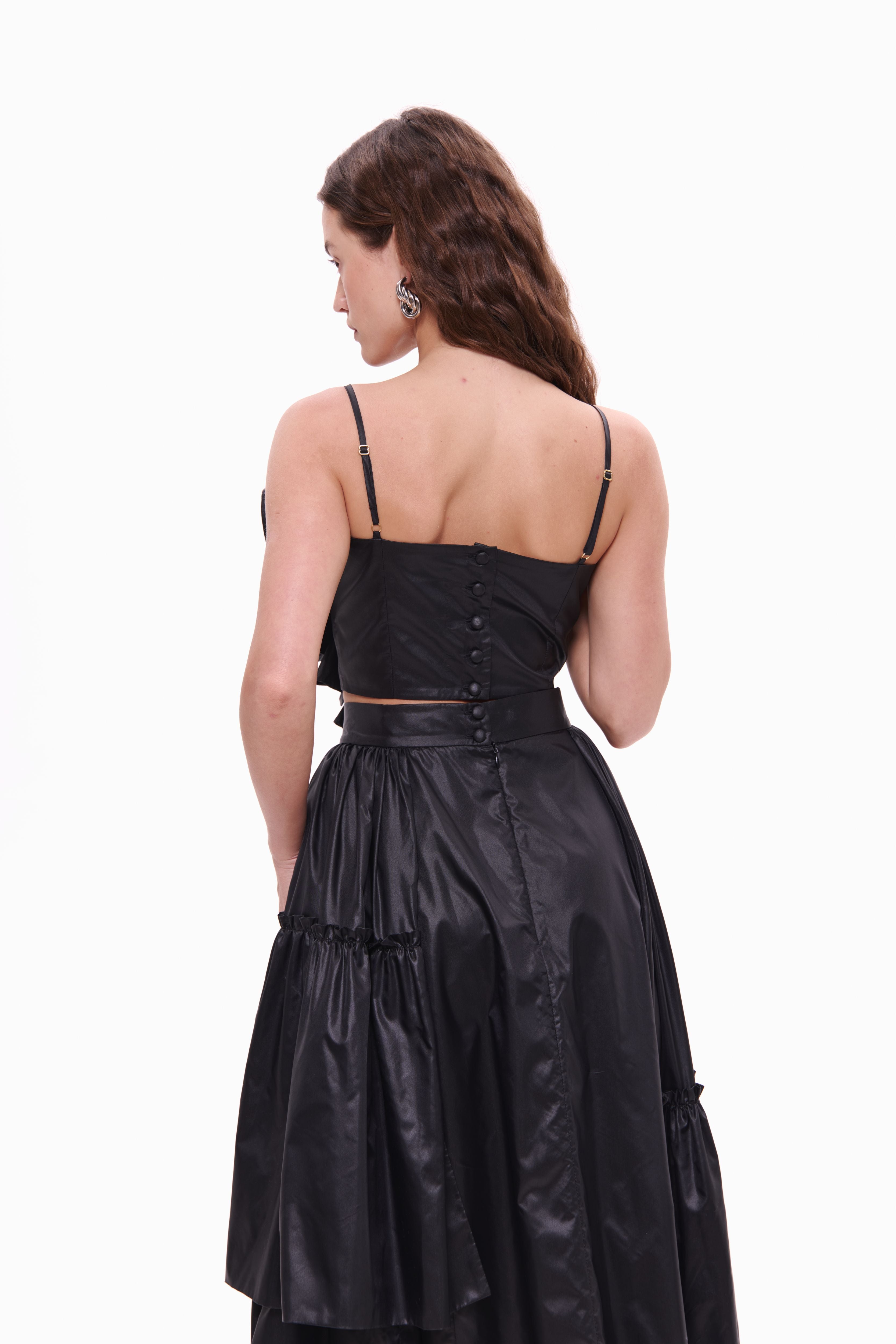 Skirt Rosette Noir