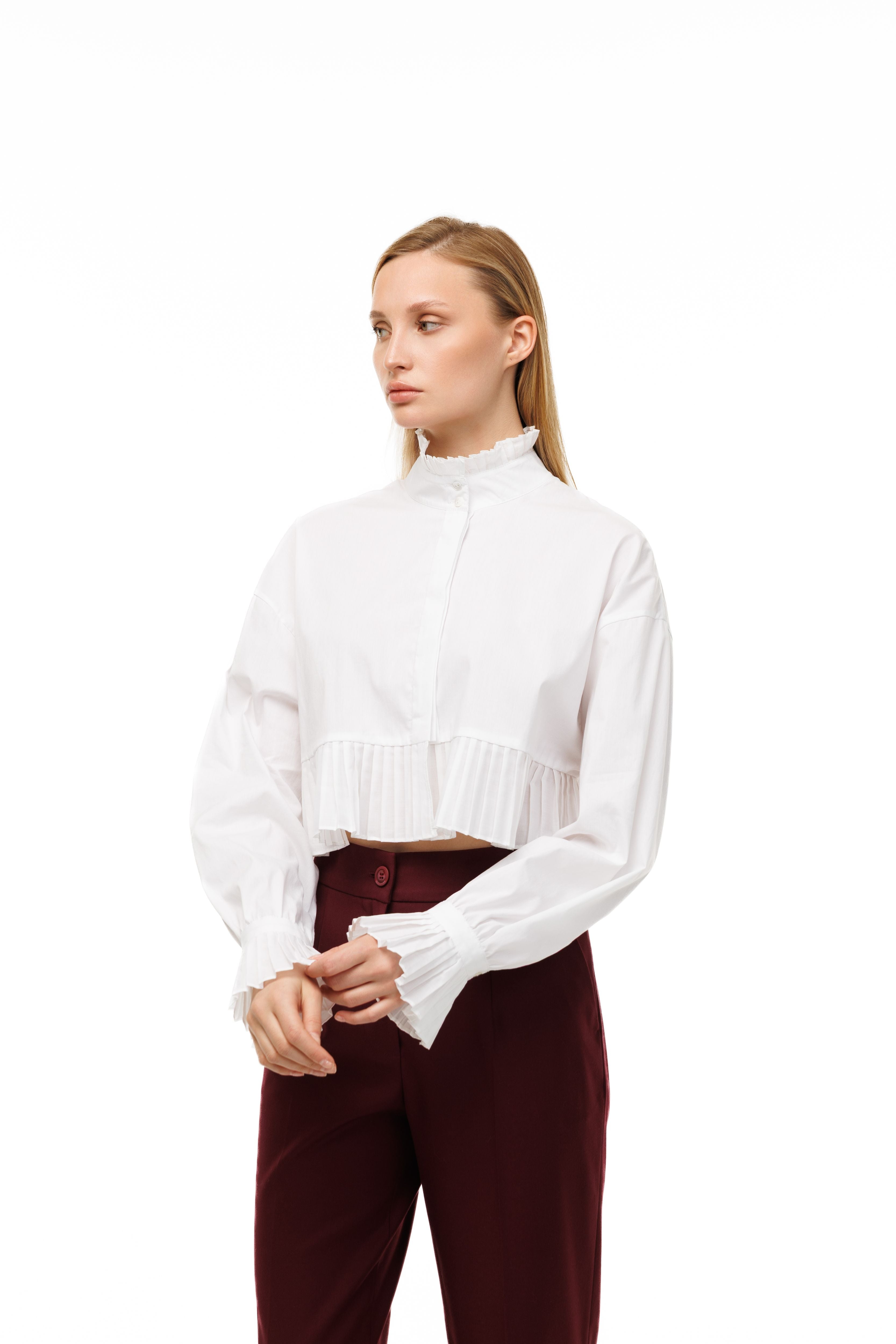 Tailored Trousers Burgundy
