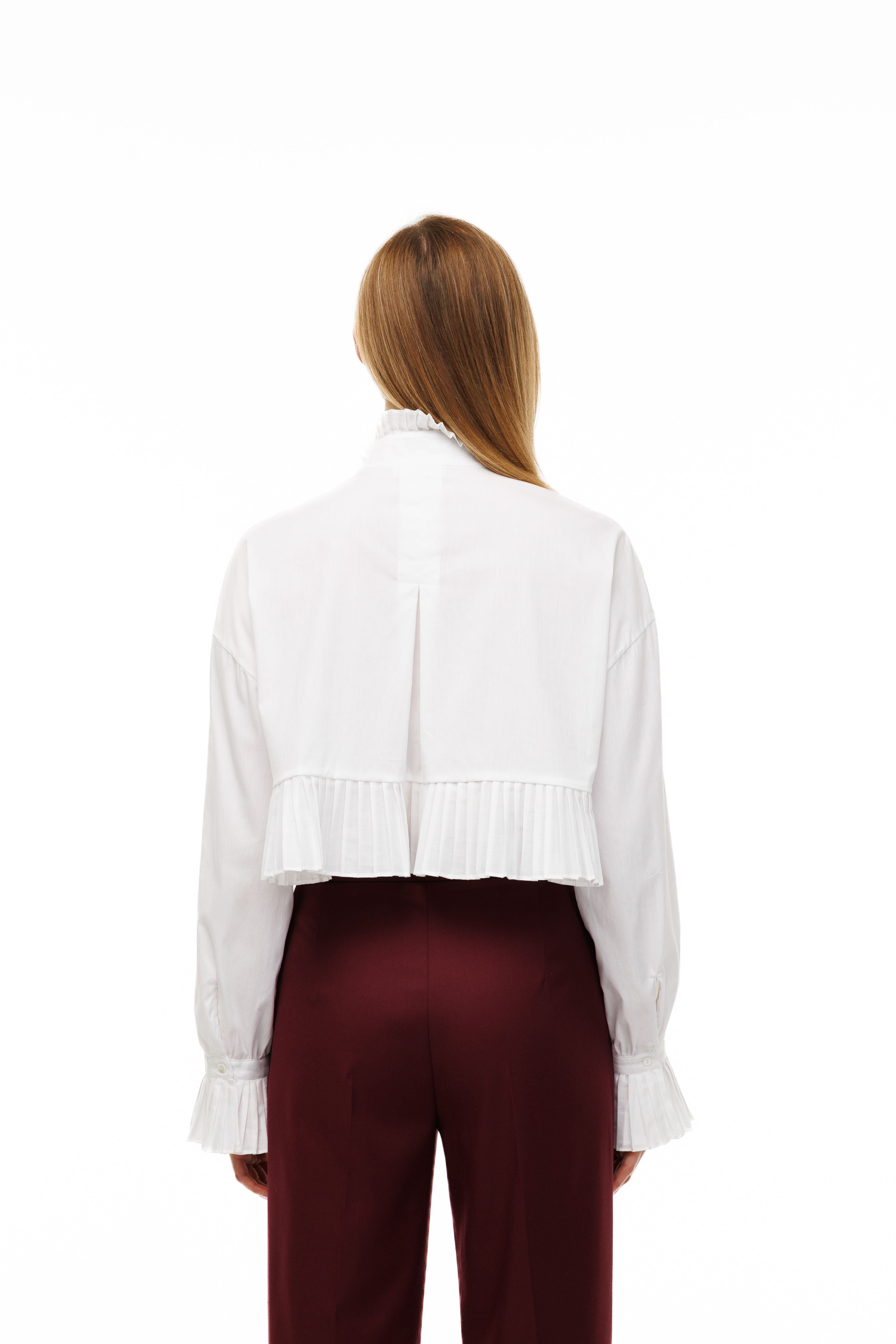 Tailored Trousers Burgundy