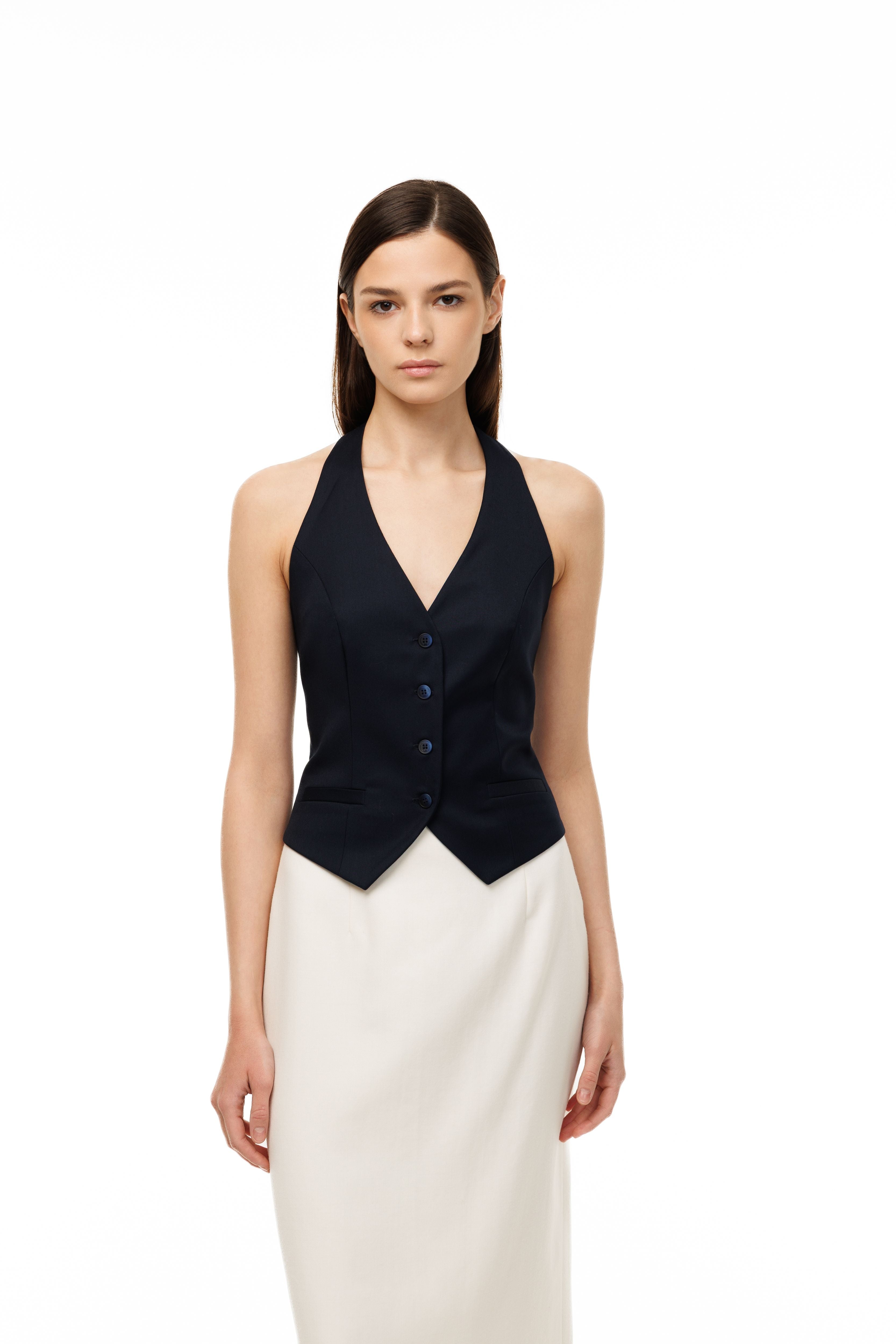 Tailored Waistcoat Midnight Navy